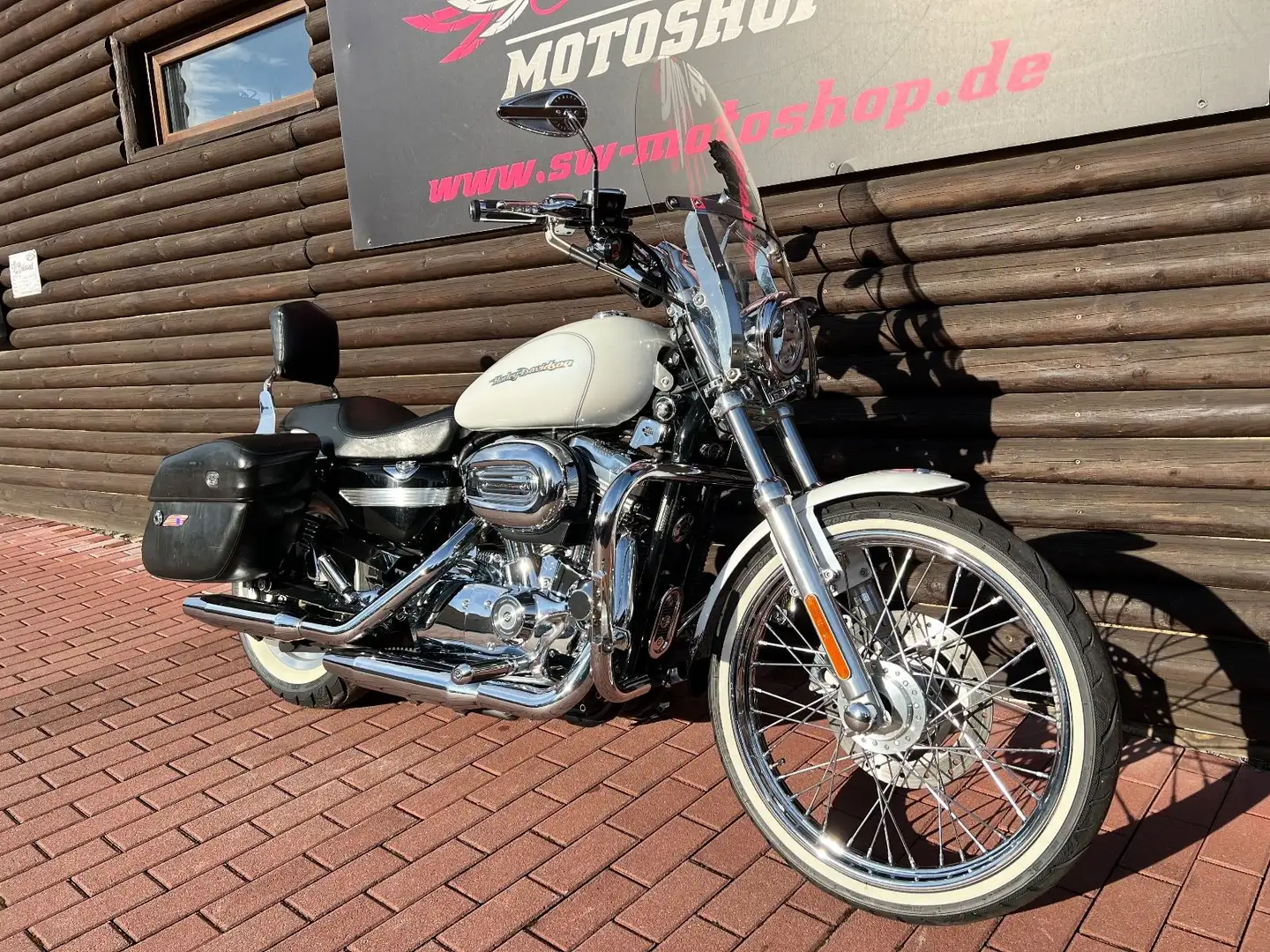 Harley-Davidson XL 883 C Sportster Custom *Vergaser, viele Extras* Bílá - 2