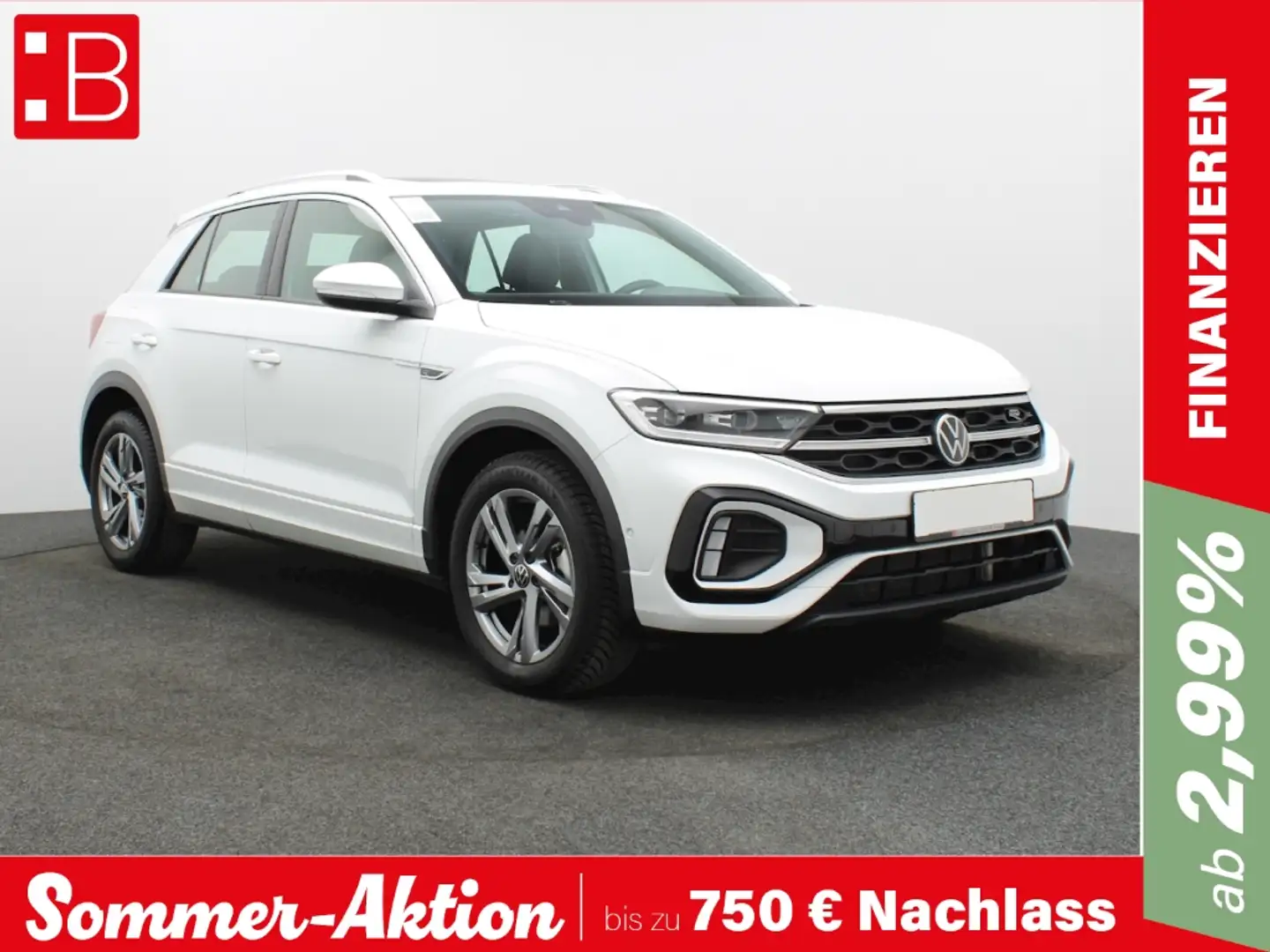 Volkswagen T-Roc 1.5 TSI DSG R-Line PANO NAVI IQ.LIGHT KAMERA Weiß - 1