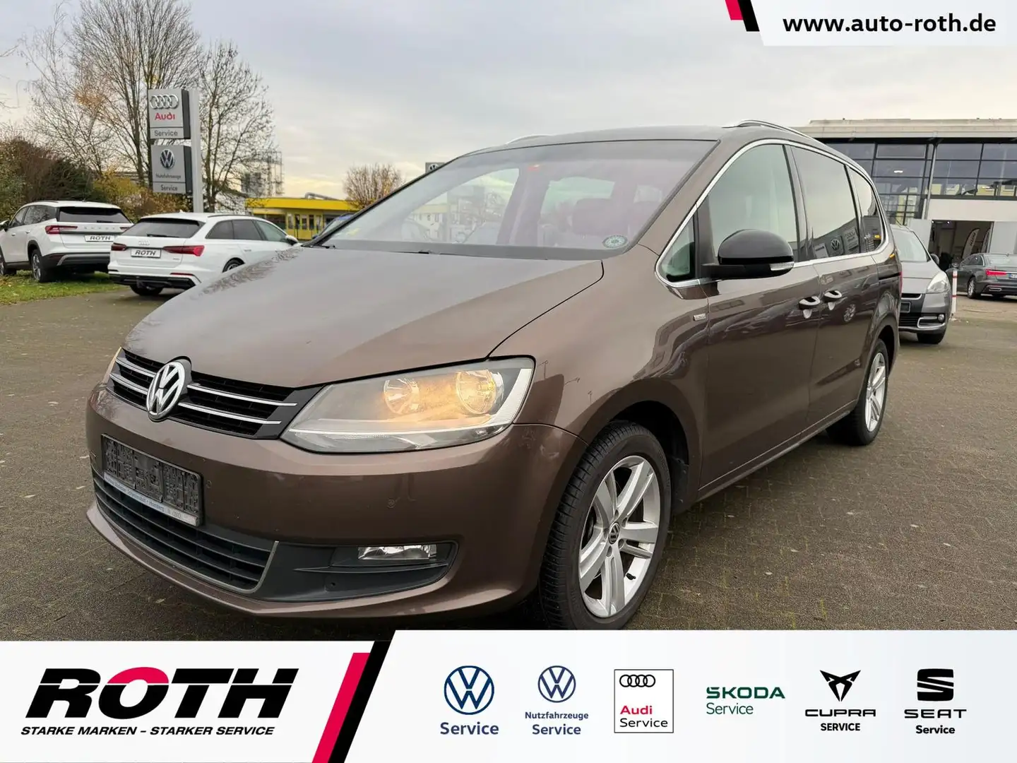 Volkswagen Sharan 2.0 TDI Match *PDC*Alu*AHK* Braun - 1