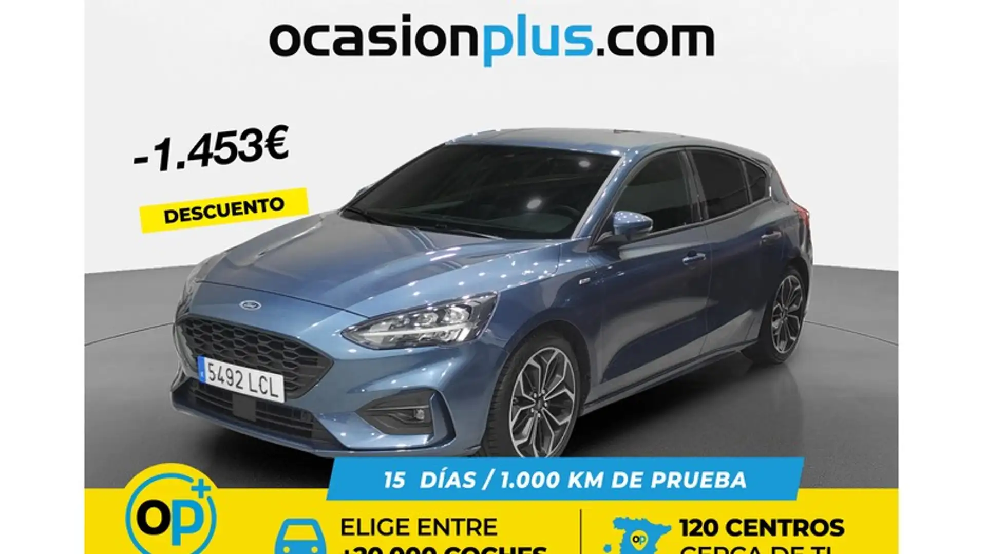 Ford Focus 1.0 Ecoboost ST Line 125 Blau - 1