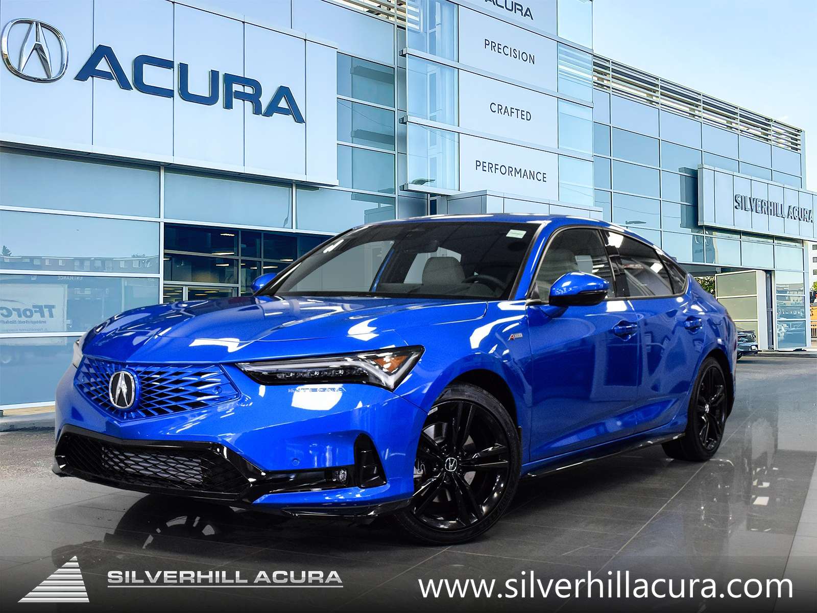 Blue 2026 Acura Integra Sedan Continuously Variable Transmission