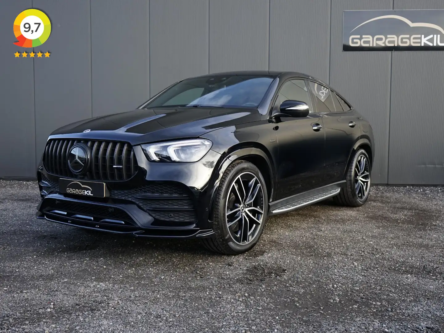 Mercedes-Benz GLE 350 Coupé e 4MATIC Premium Plus Origineel AMG 63 look Zwart - 1