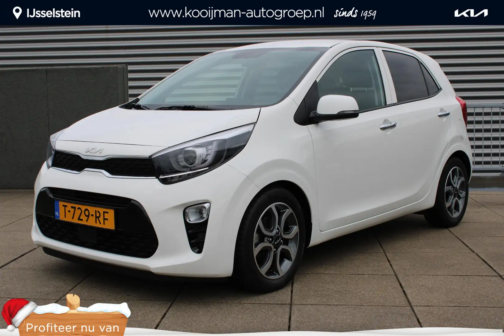 Kia Picanto 1.0 DPi DynamicPlusLine Navigatie / Keyless / Acht Wit - 1