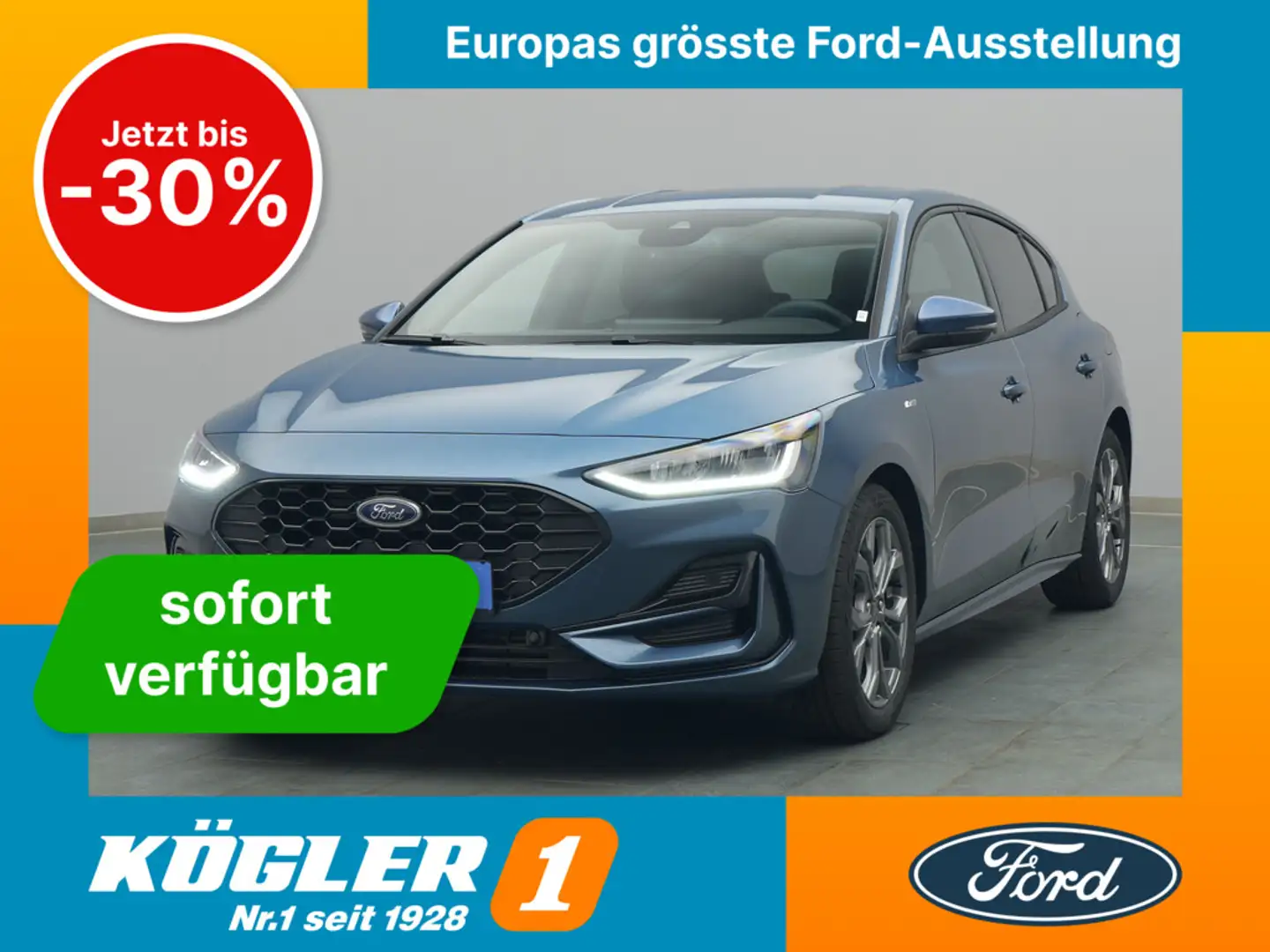 Ford Focus ST-Line X 125PS/Fahrerassistenz-P. Blauw - 1