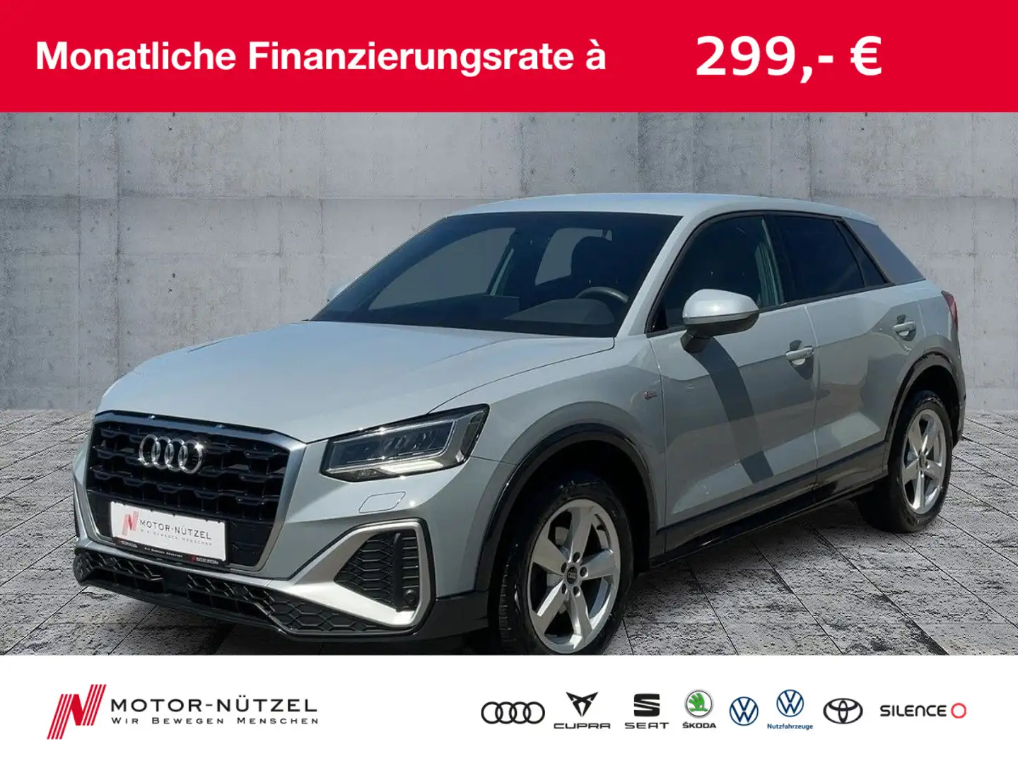 Audi Q2 30 TFSI S-LINE LED+NAVI+PDC+GRA+SHZ Grau - 1