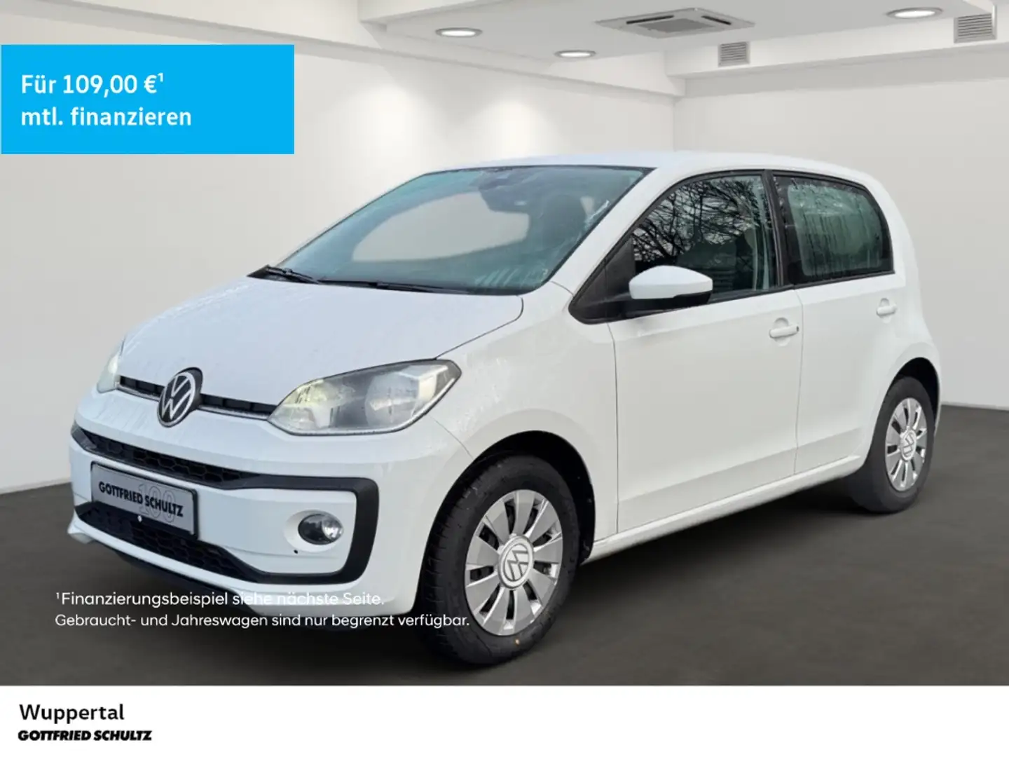 Volkswagen up! 1.0 Move KAM ACC SHZ PDC KLIMA ZV Weiß - 1
