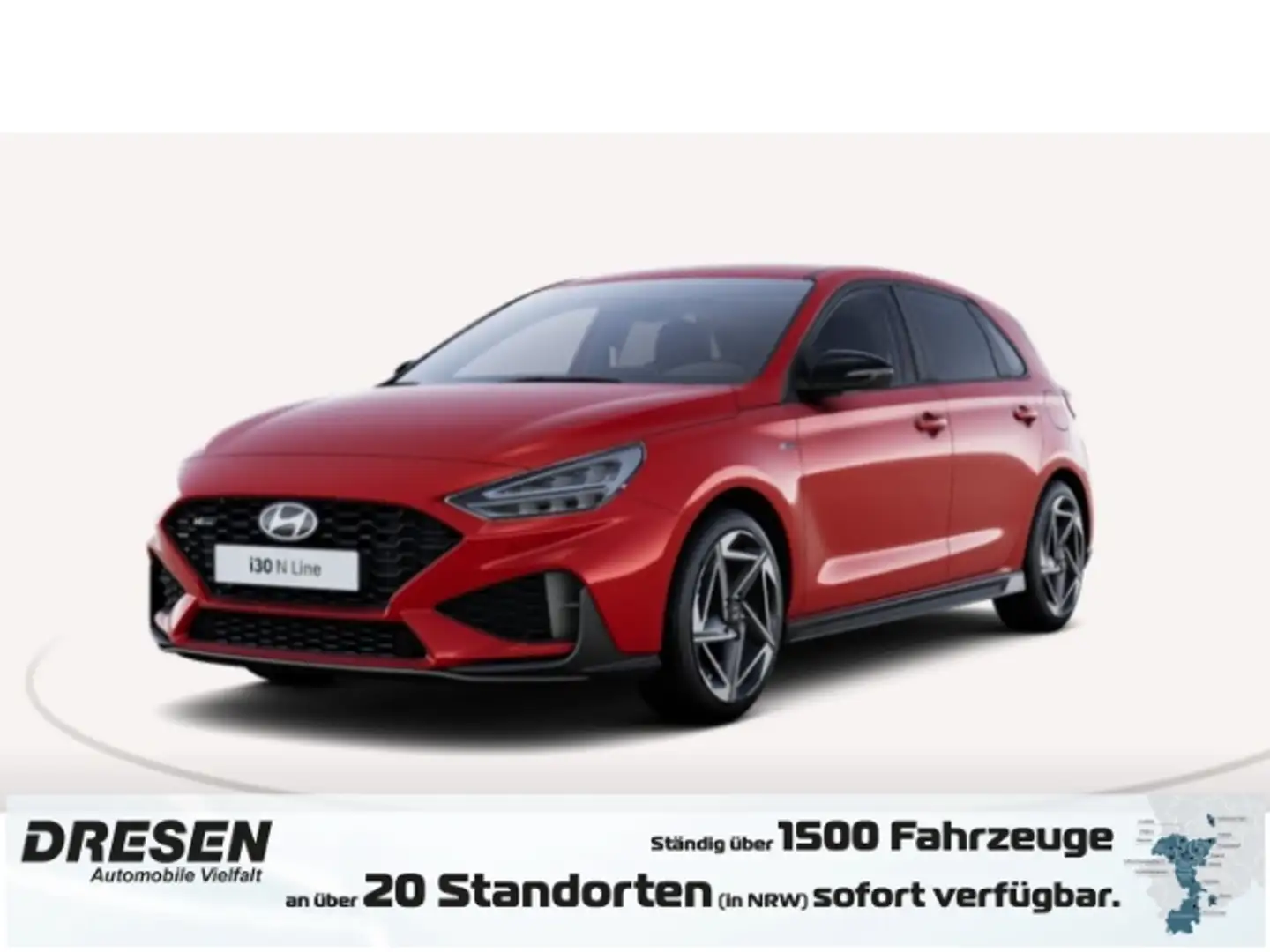 Hyundai i30 1.5 T-GDI N-Line Panoramadach ACC Kamera Sitzheizu Rouge - 1