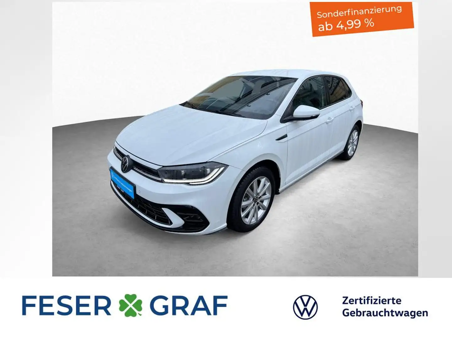 Volkswagen Polo R-Line 1.0 TSI 5-Gang NAVI Weiß - 1