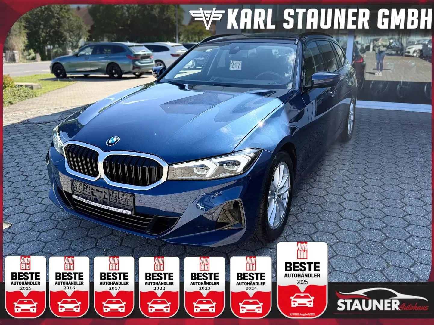 BMW 318 i Touring PDC NAVI LENKRADHEIZUNG PANO MEMORY Blau - 1