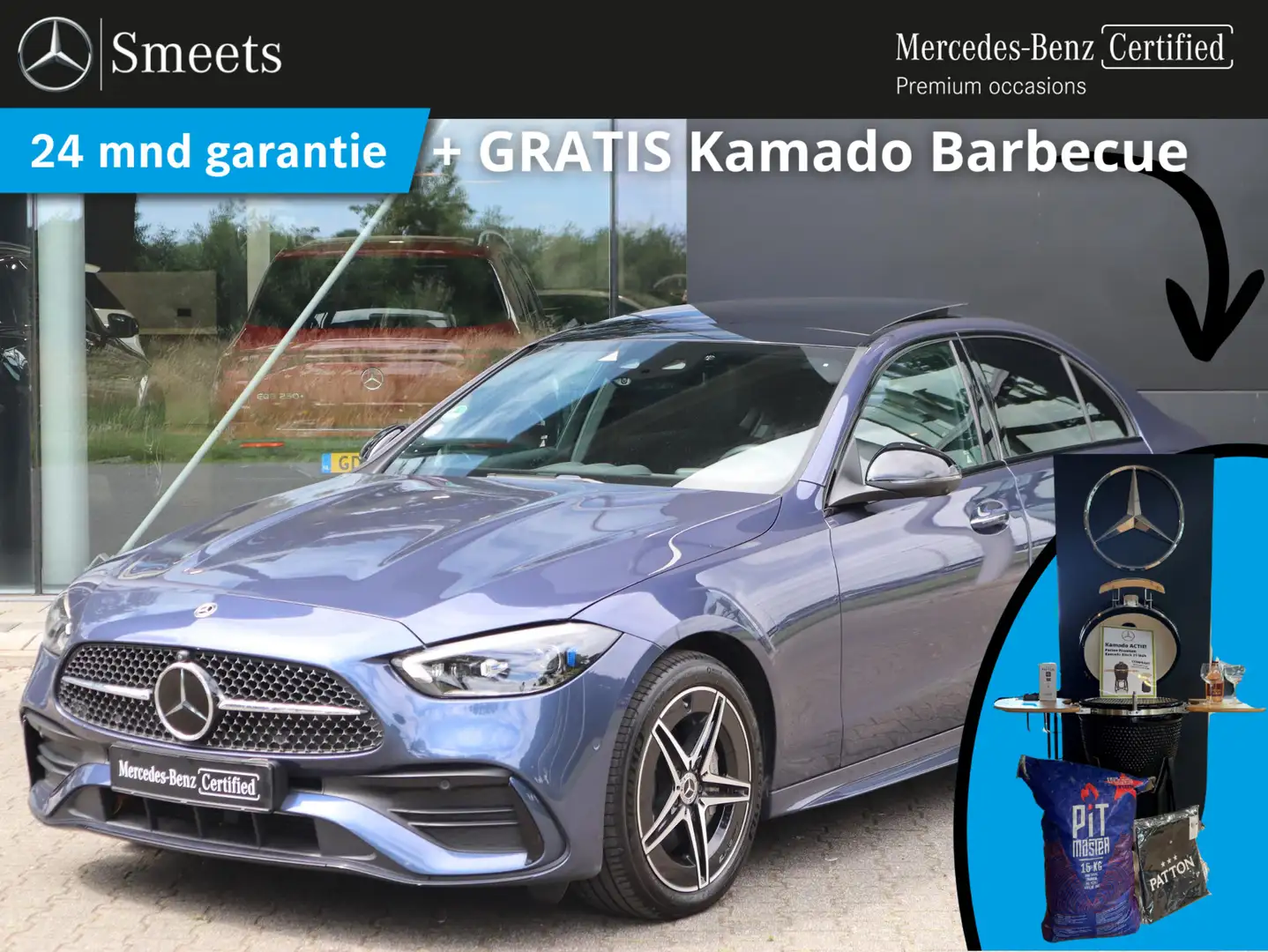 Mercedes-Benz C 300 e AMG Line Sfeerverlichting | Rondomzicht camera | Blauw - 1