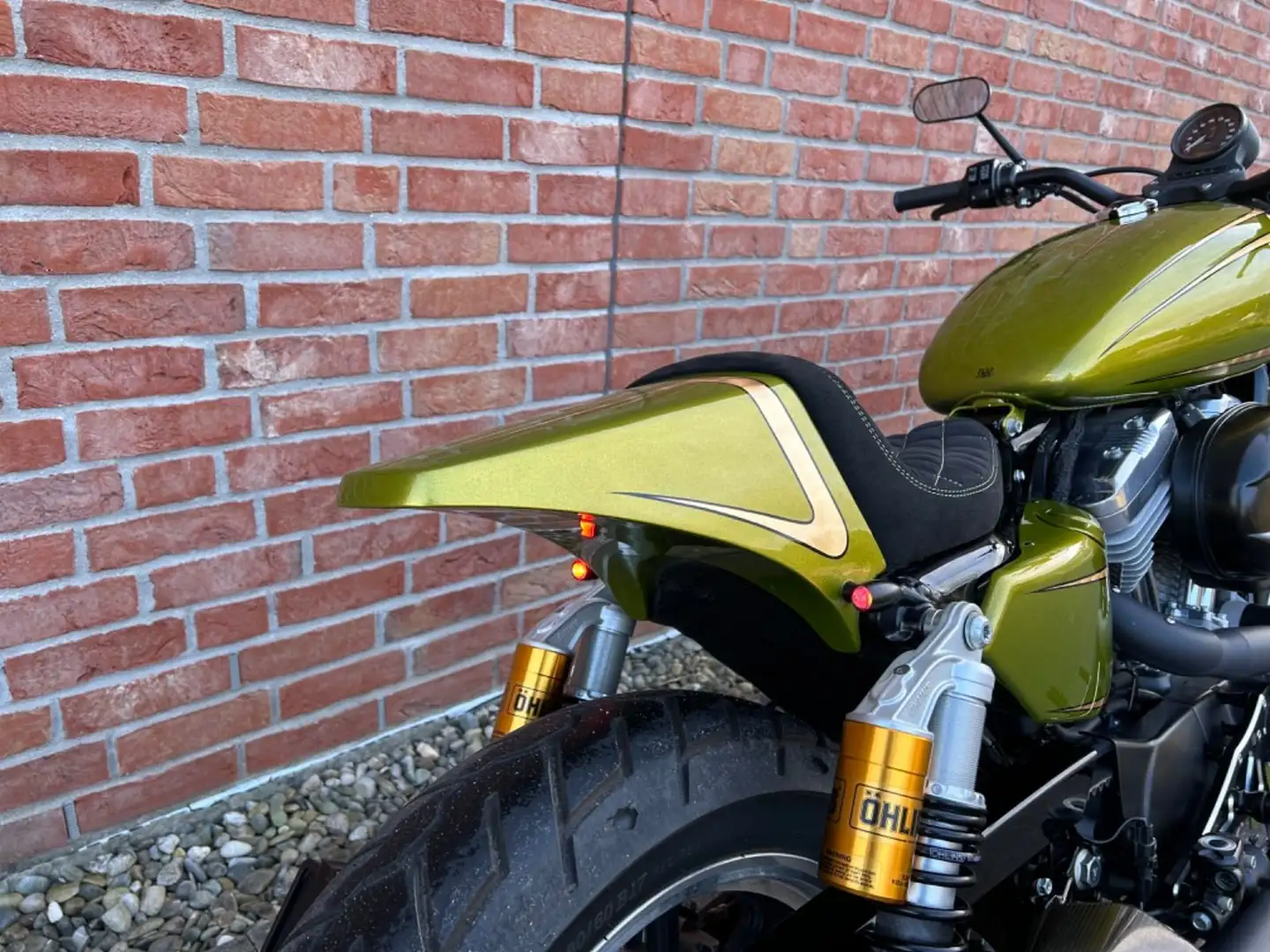Harley-Davidson XL 883 Harley-Davidson Sportster XL883L KODLIN CUSTOM Verde - 2