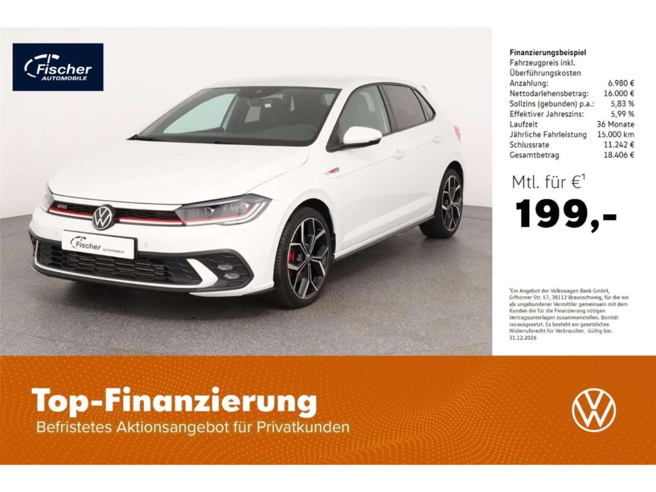 Volkswagen Polo GTI — Volkswagen Polo GTI 2.0 TSI OPF DSG Matrix/RFK/18''/PDC/SH