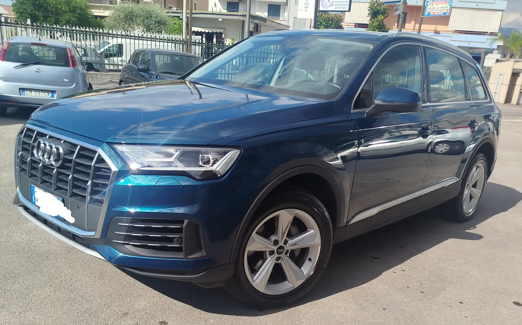 Audi Q7 Q7 II 2019 45 3.0 tdi mhev quattro tiptronic Blu/Azzurro - 2