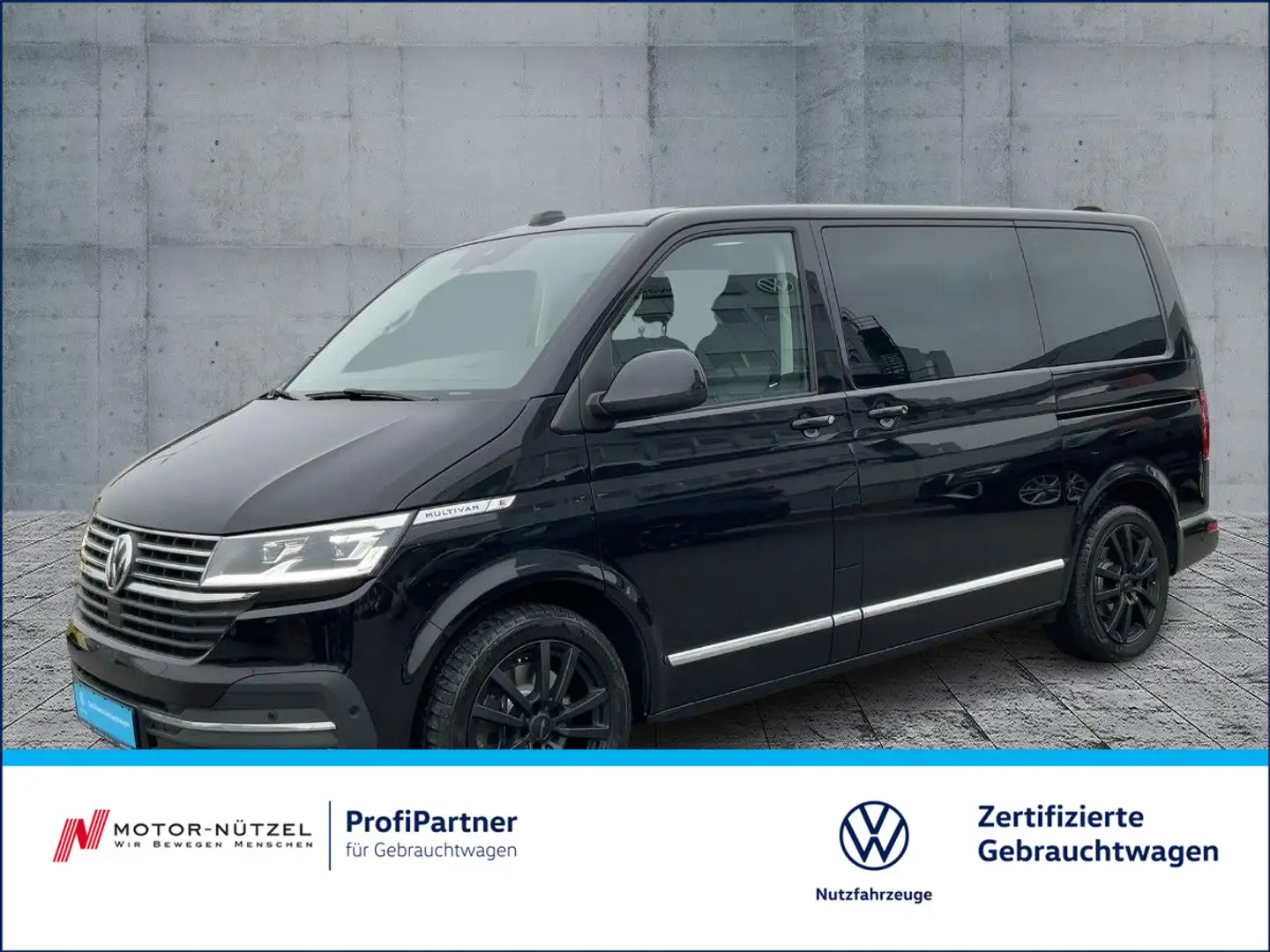 Volkswagen T6.1 Multivan 2.0 TDI 4M GENERATION SIX LED+NAVI Zwart - 1