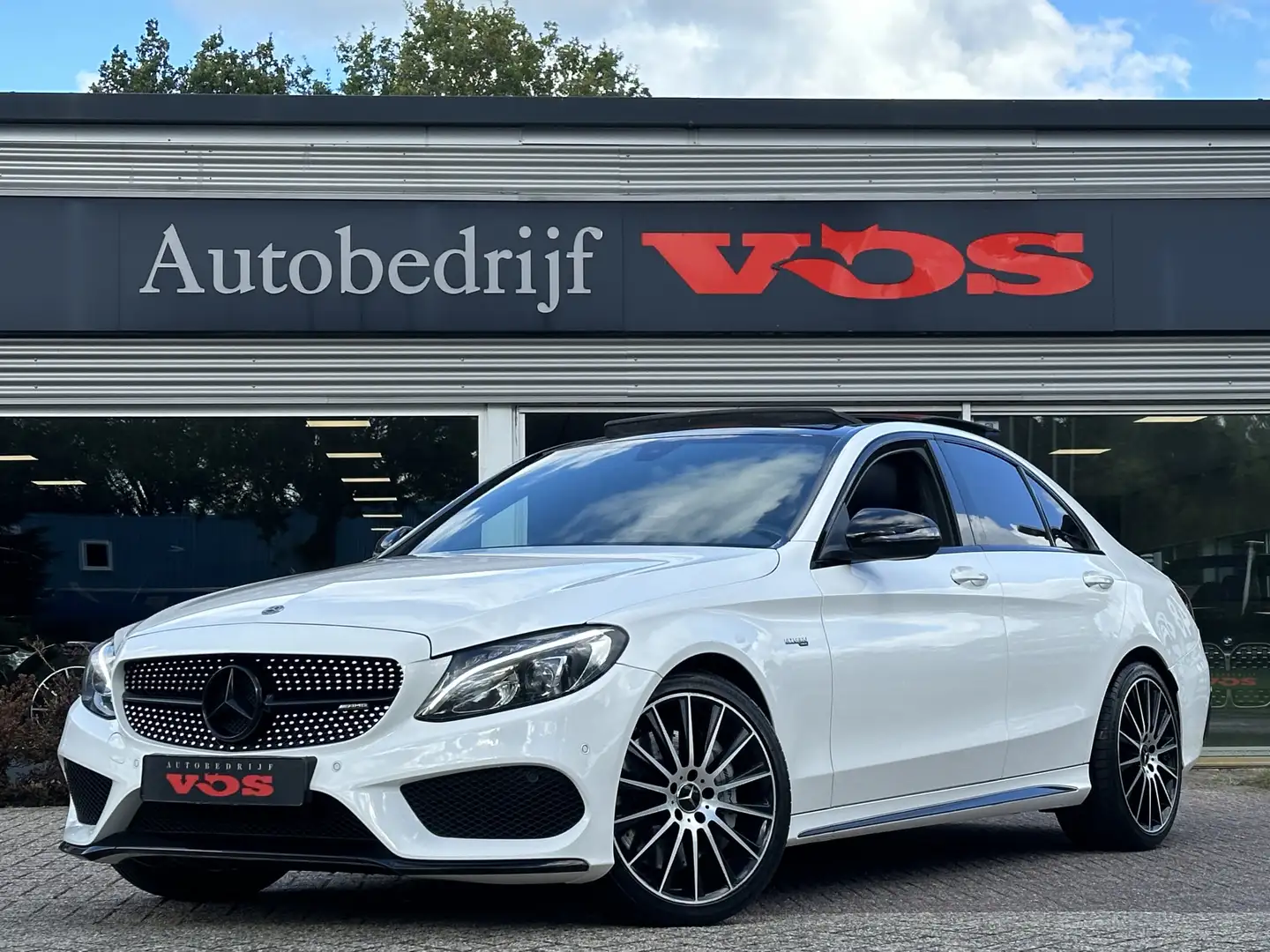Mercedes-Benz C 43 AMG 4MATIC | Panodak | Performance uitlaat | 367 pk | Wit - 1