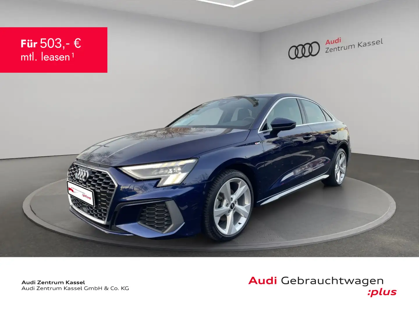 Audi A3 A3 Lim. 30 TDI S line Matrix Kam. Alcantara AHK Blau - 1