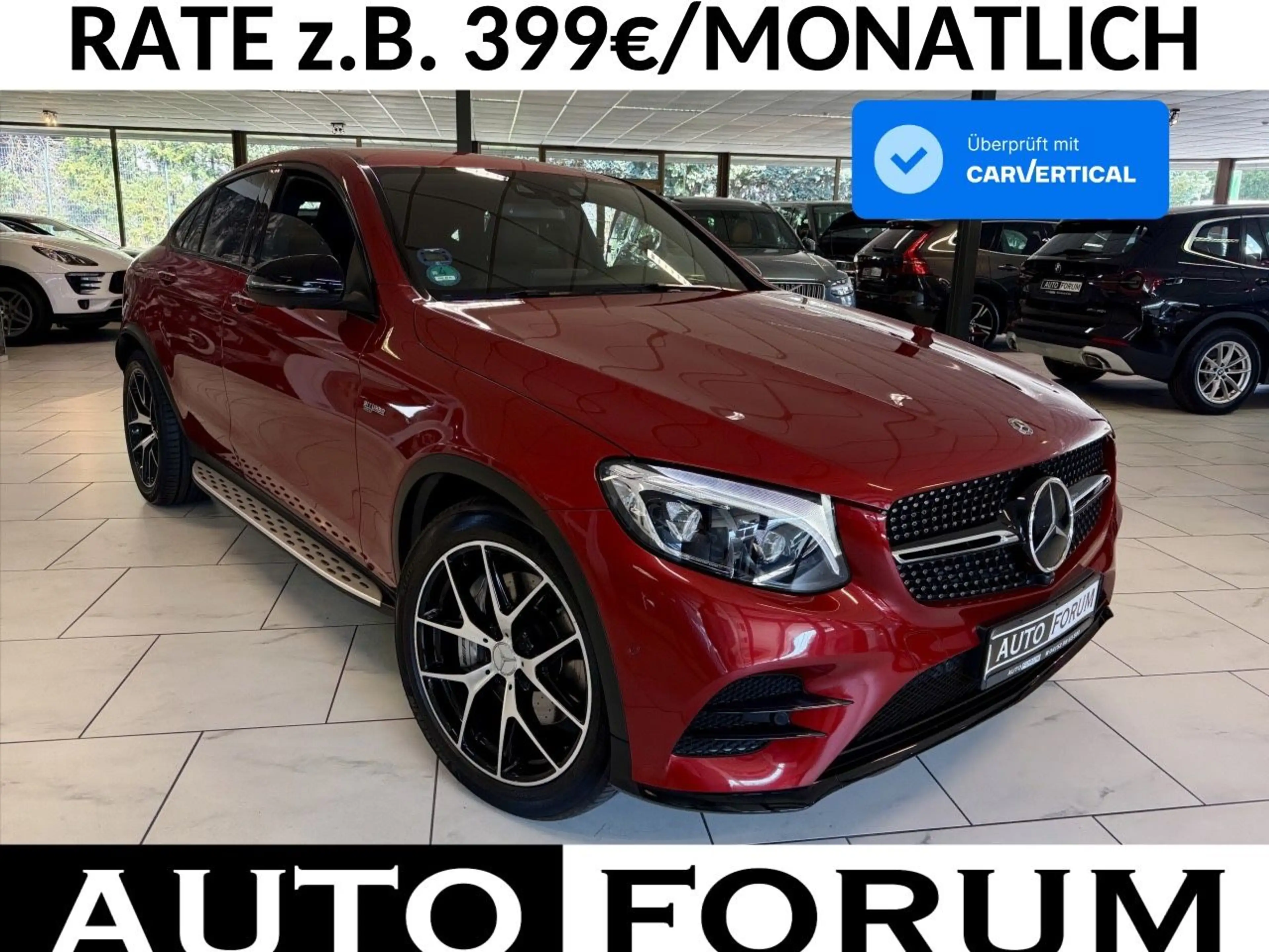 Mercedes-Benz GLC 43 AMG COUPE BURMESTER NIGHT AHK 360 DESIGNO