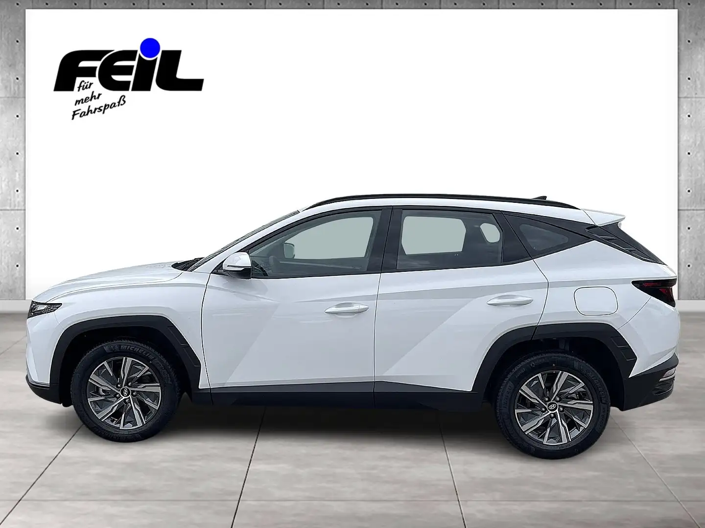 Hyundai TUCSON Select Hybrid 2WD DAB RFK Klimaaut. PDC Weiß - 2