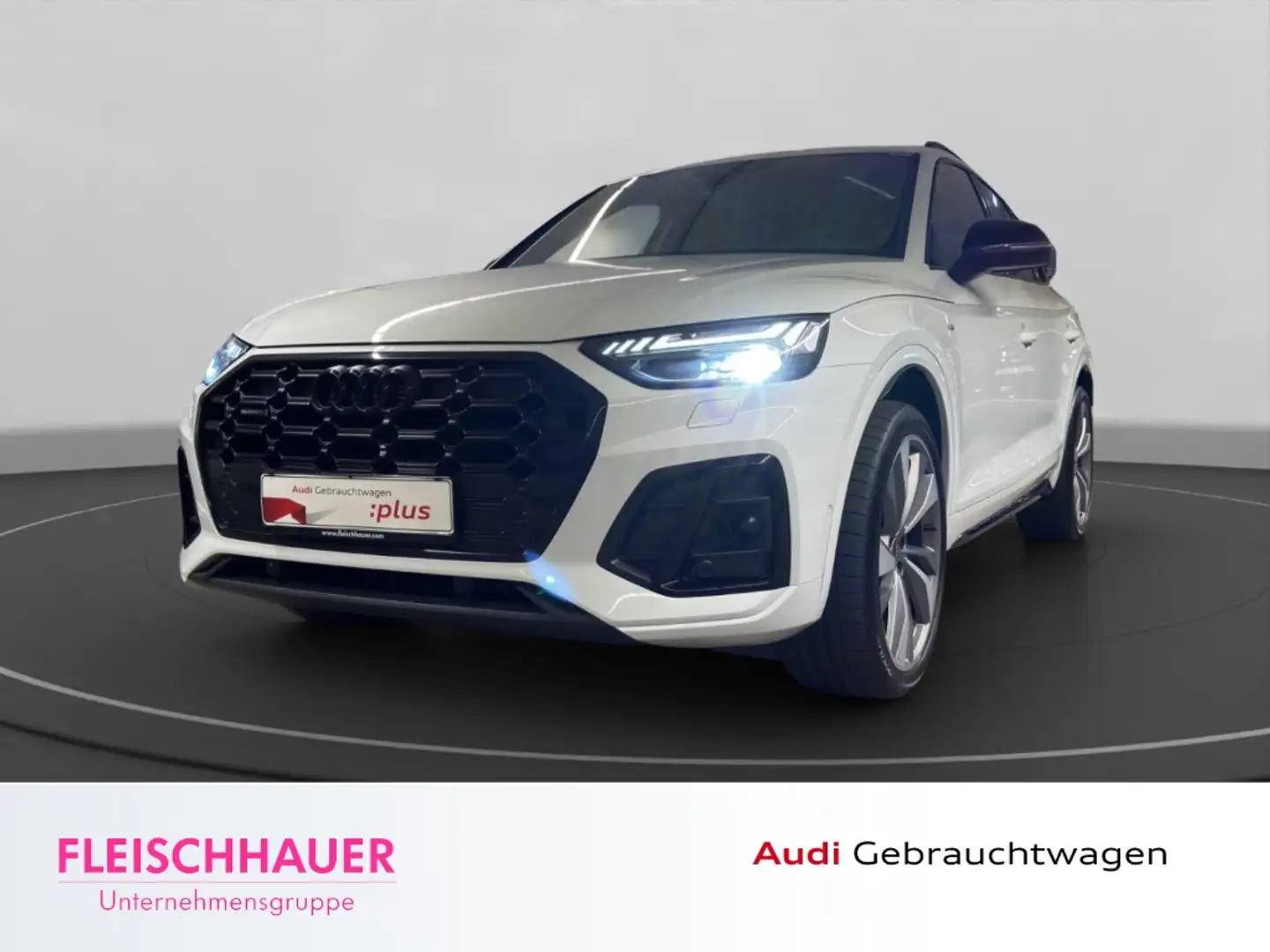 Audi Q5 S line 40 TDI quattro LED+PANO+RFK+HUD+AHK+LEDER+L Blanco - 1