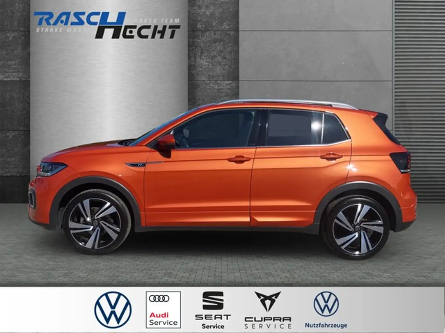 Volkswagen T-Cross Style 1.0 TSI DSG*R-LINE*LED*NAVI*SHZ* Orange - 2