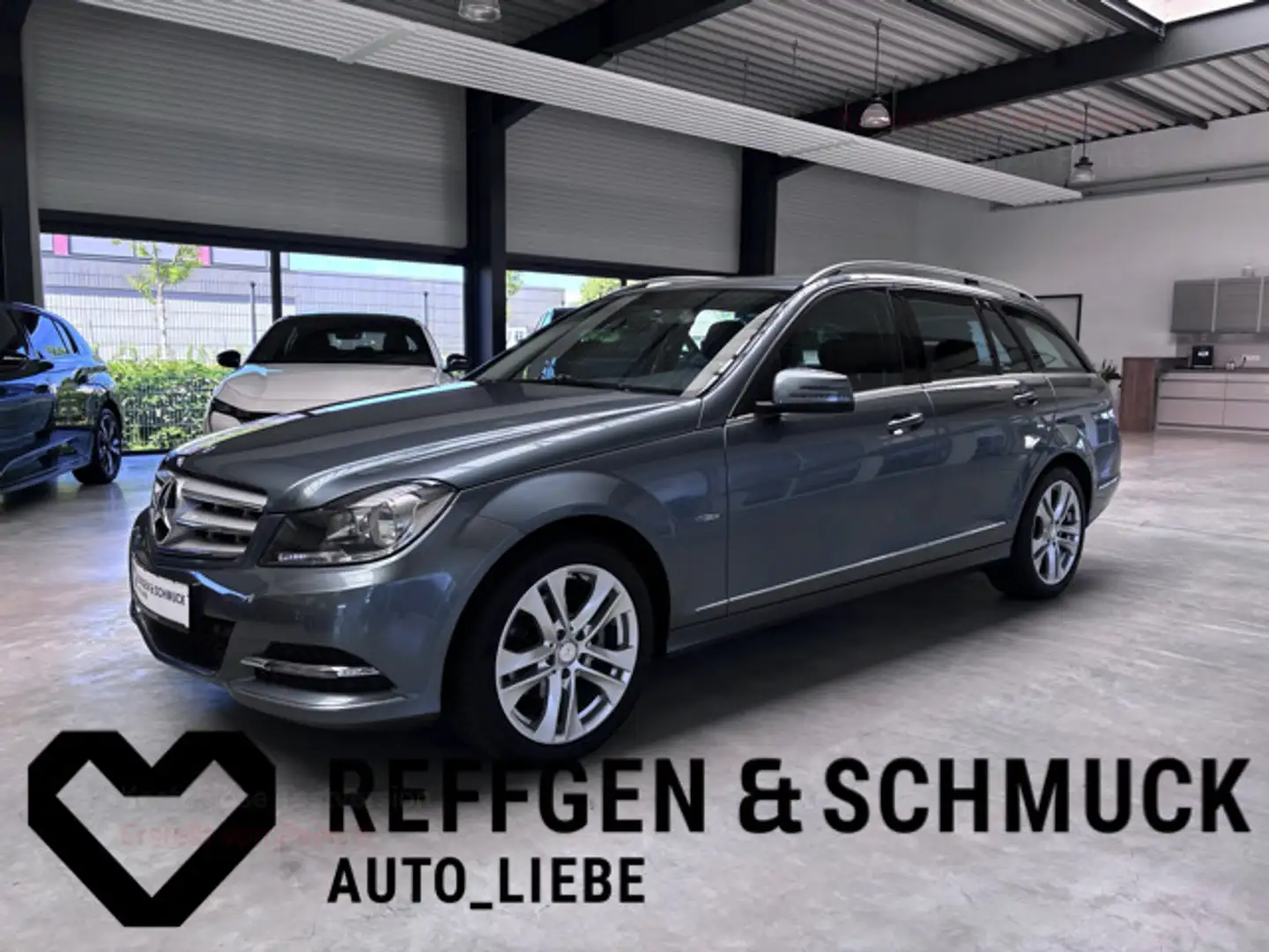 Mercedes-Benz C 180 T AVANTGARDE AUTOMATIK KLIMA+TEILLEDER+AHK Grijs - 1