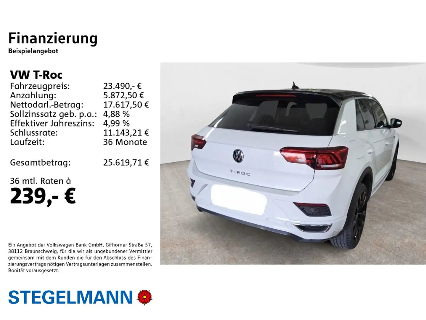Volkswagen T-Roc 1.5 TSI DSG Sport R-Line *Navi*LED*Sitzhei Weiß - 2
