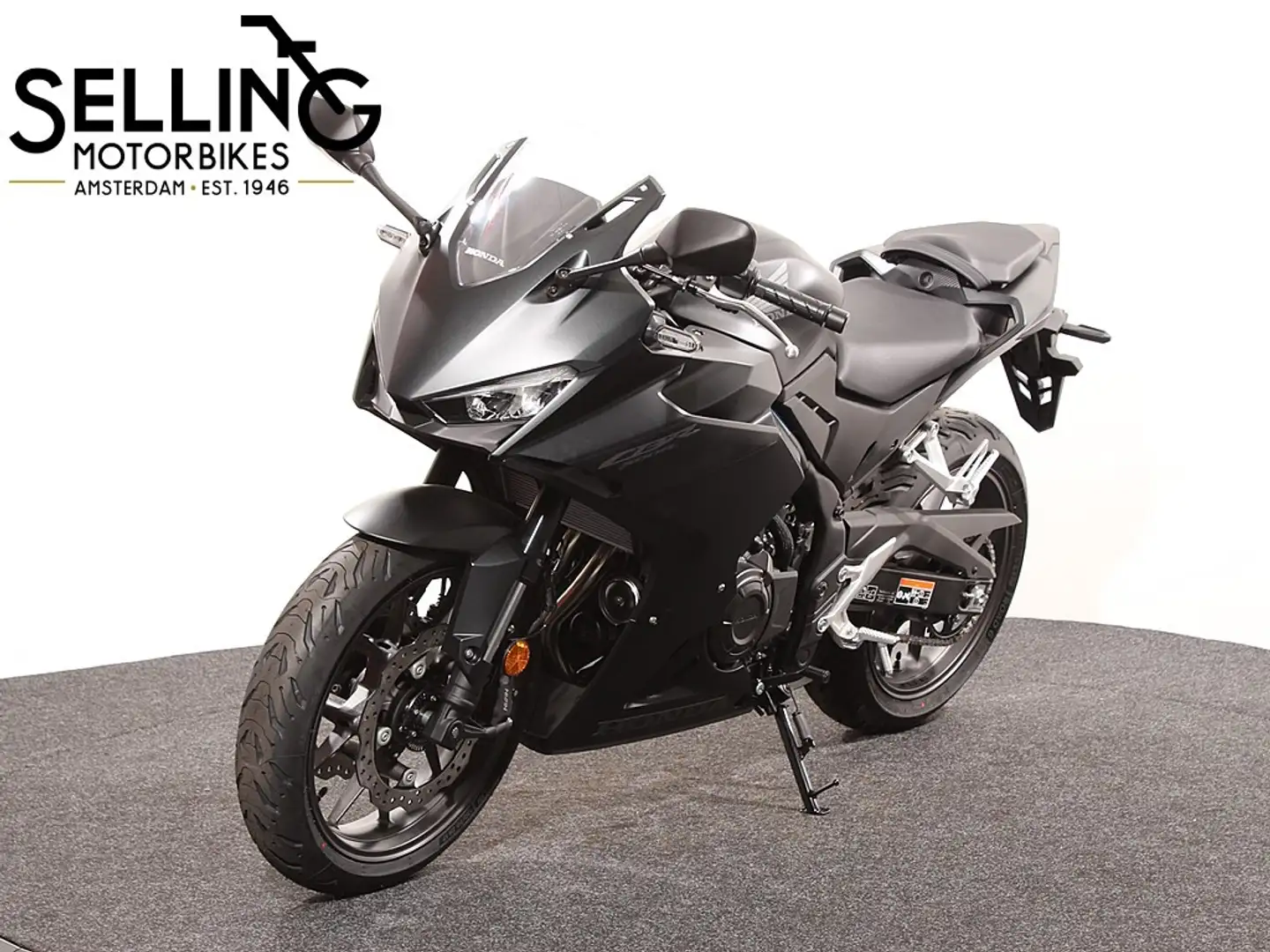 Honda CBR 500 R Mat Gunpowder Black Metallic Negru - 2