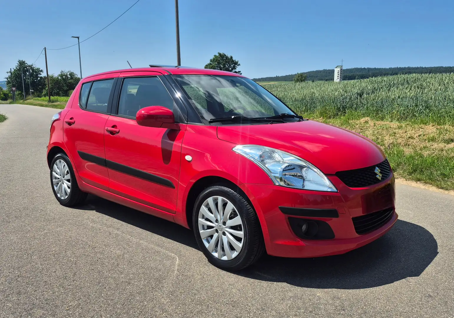Suzuki Swift Swift Schdach.KeyGo.Sitzhz.Klima.PDC.ServiceTüv Rot - 2