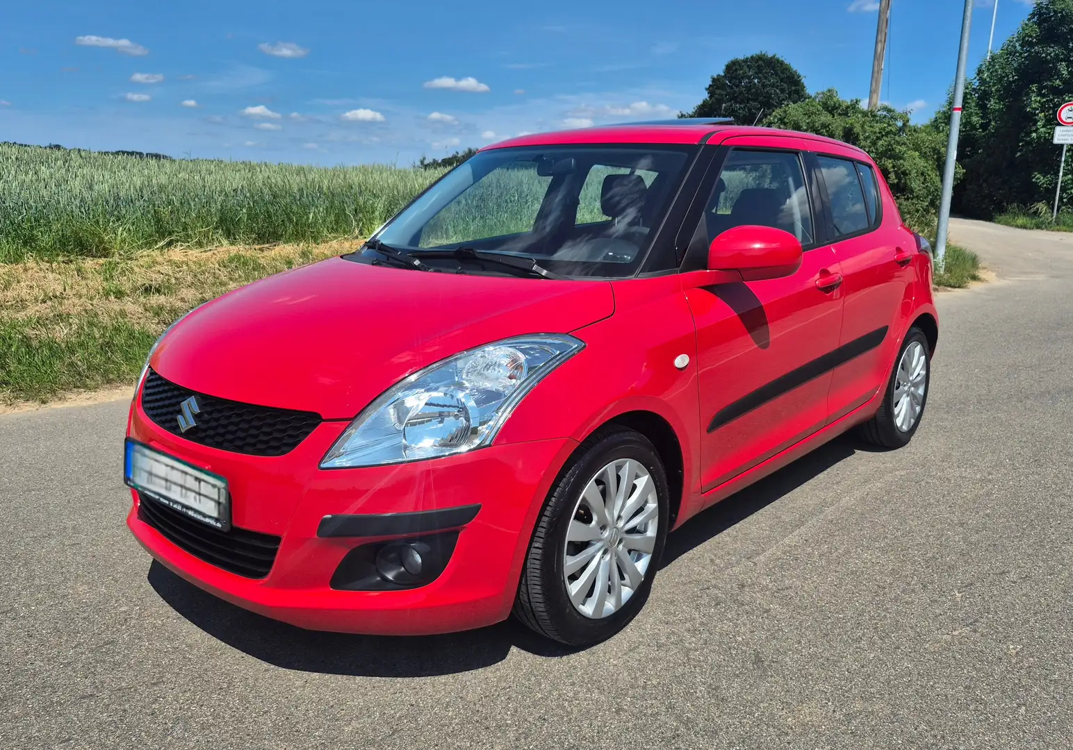 Suzuki Swift Swift Schdach.KeyGo.Sitzhz.Klima.PDC.ServiceTüv Rot - 1