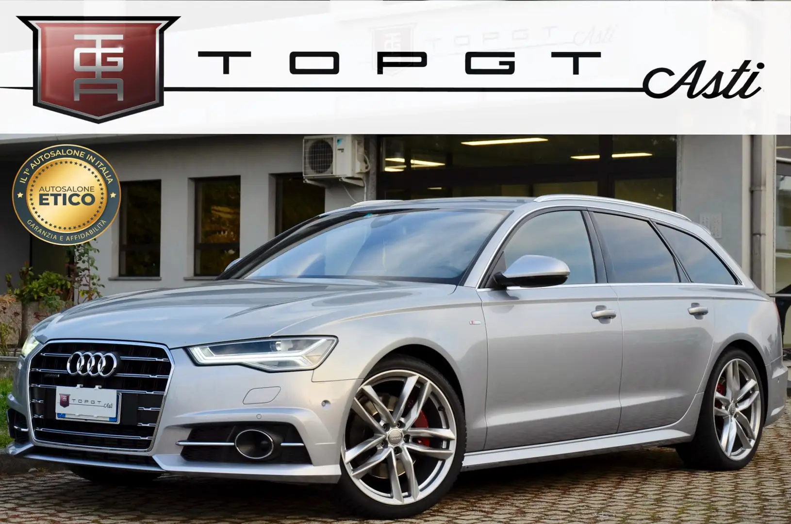 Audi A6 3.0 tdi V6 S-line INT+EXT quattro 218cv s-tronic Argento - 1