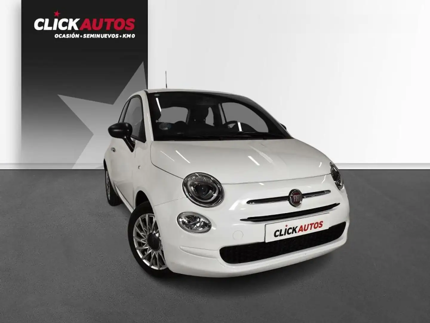 Fiat 500 1.0 Hybrid 70CV Monotrim Blanc - 2