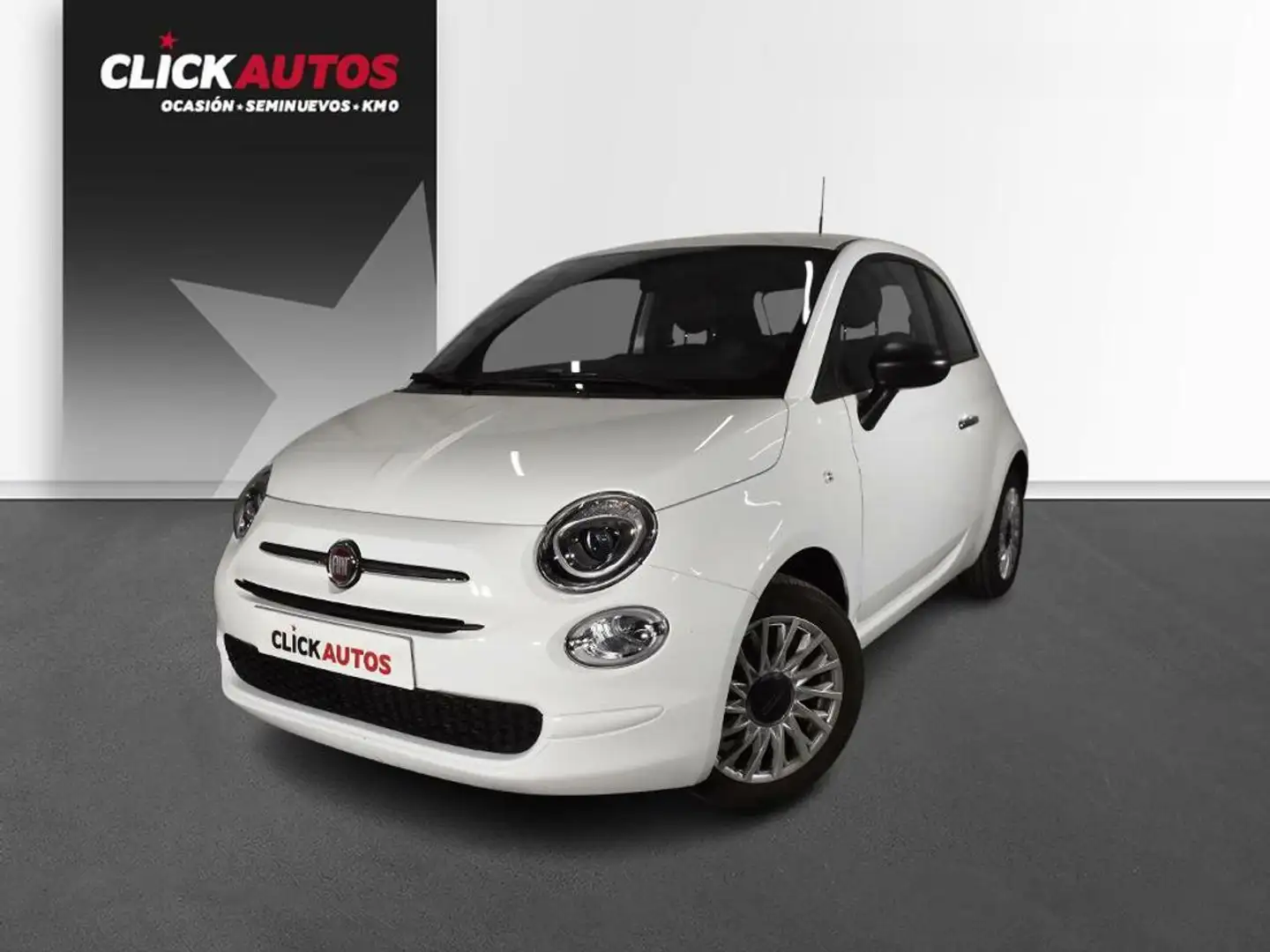 Fiat 500 1.0 Hybrid 70CV Monotrim Blanc - 1