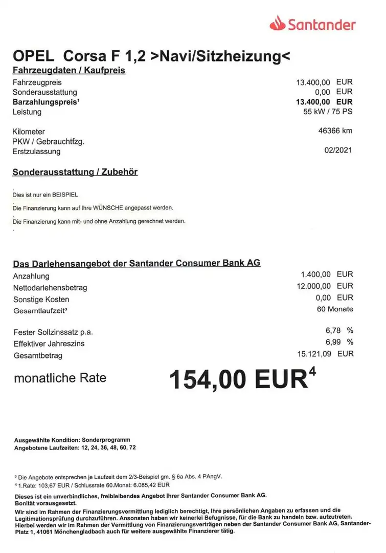Opel Corsa F Edition NAVI/ Grau - 2