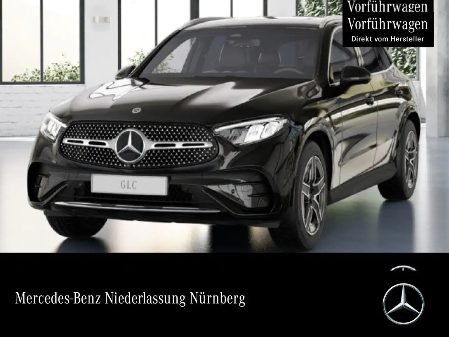 Mercedes-Benz GLC 200 4M AMG+360+AHK+LED+TOTW+KEYLESS+9G Schwarz - 1