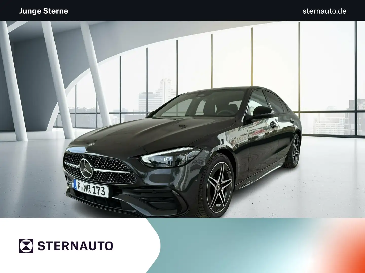 Mercedes-Benz C 220 C 220 d 4M AMG Line/Pano.-Dach/Distronic/Kamera Grau - 1
