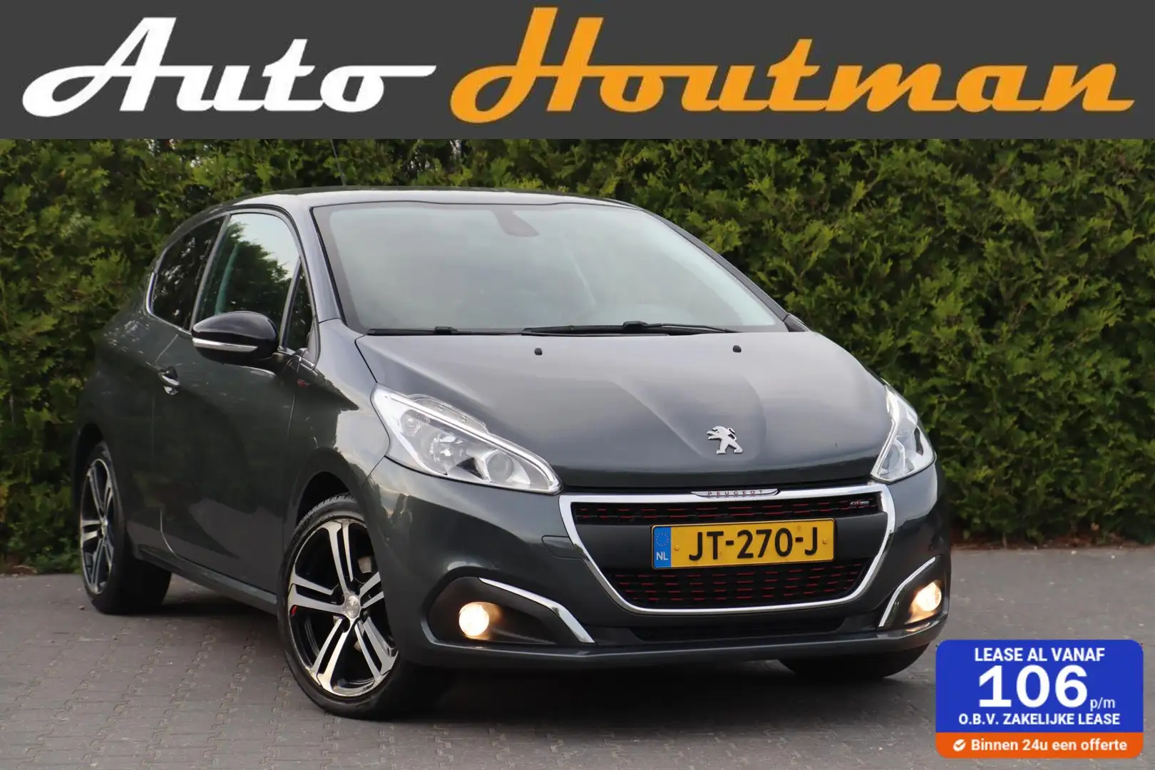 Peugeot 208 1.2 PureTech GT-line 110 pk Carplay|Cruise|Camera| Grijs - 1
