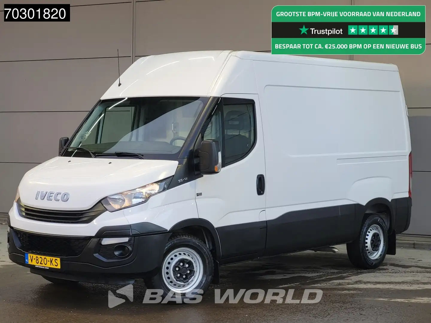 Iveco Daily 35S12 L2H2 3,5t Trekgewicht Camera Euro6 L2 Blanc - 1