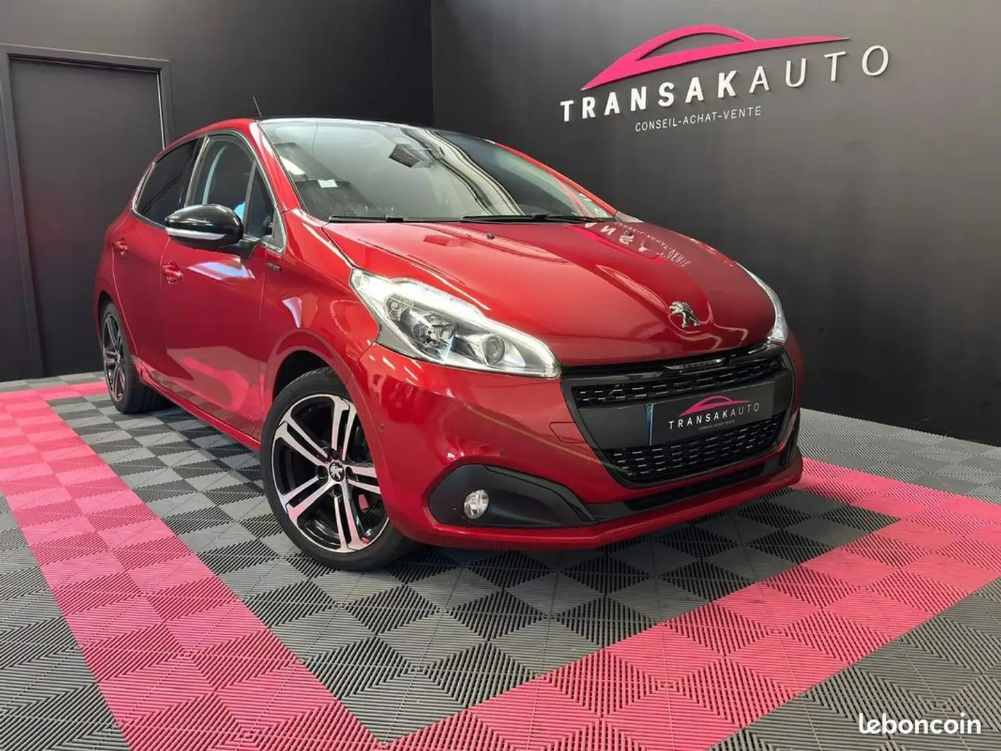 Peugeot 208 110ch BVM6 GT Line SECONDE MAIN DISTRIBUTION À JOU Rouge - 1