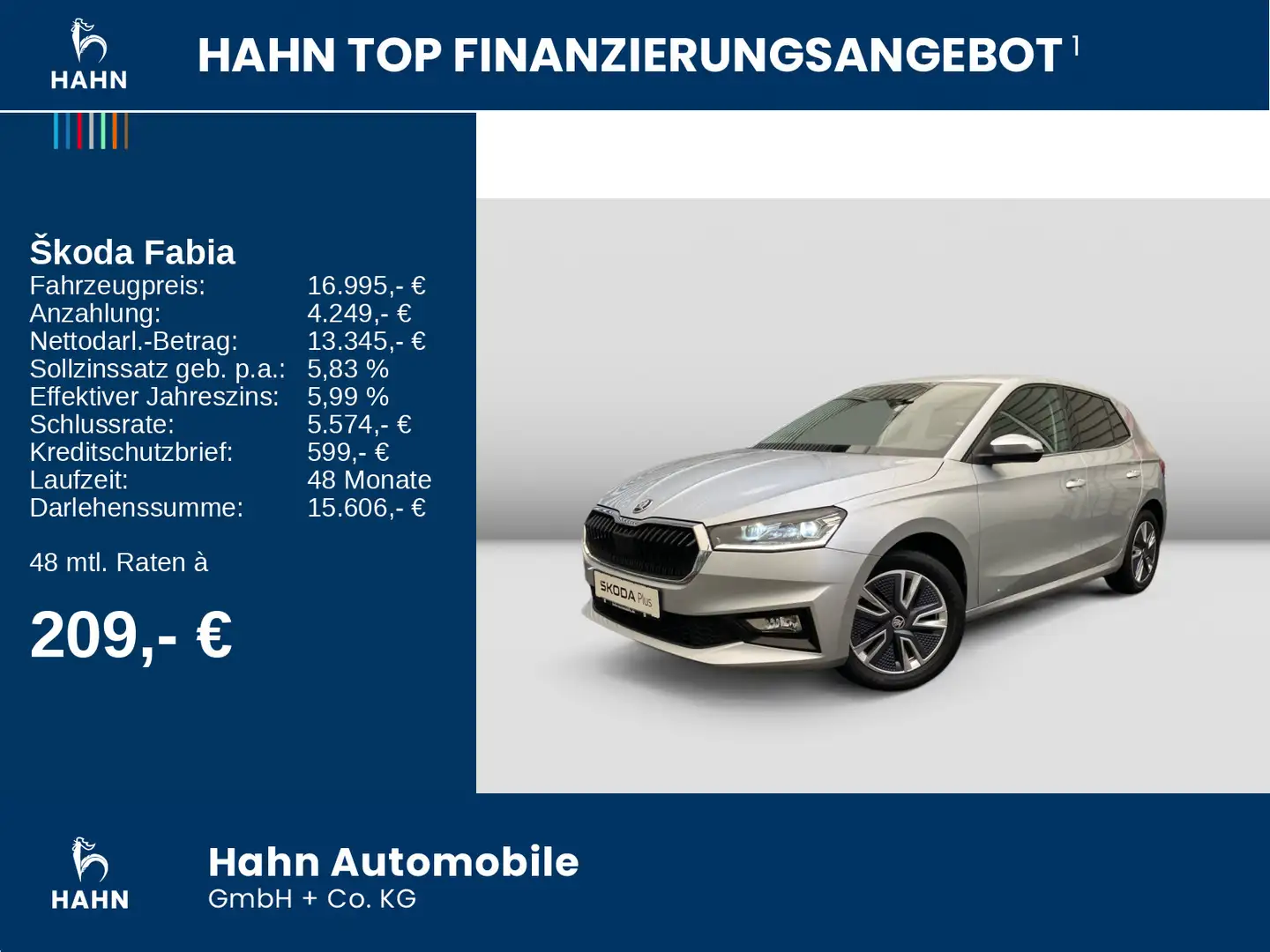 Skoda Fabia 1.0 TSI Style App-Connect PDC LED Silber - 2