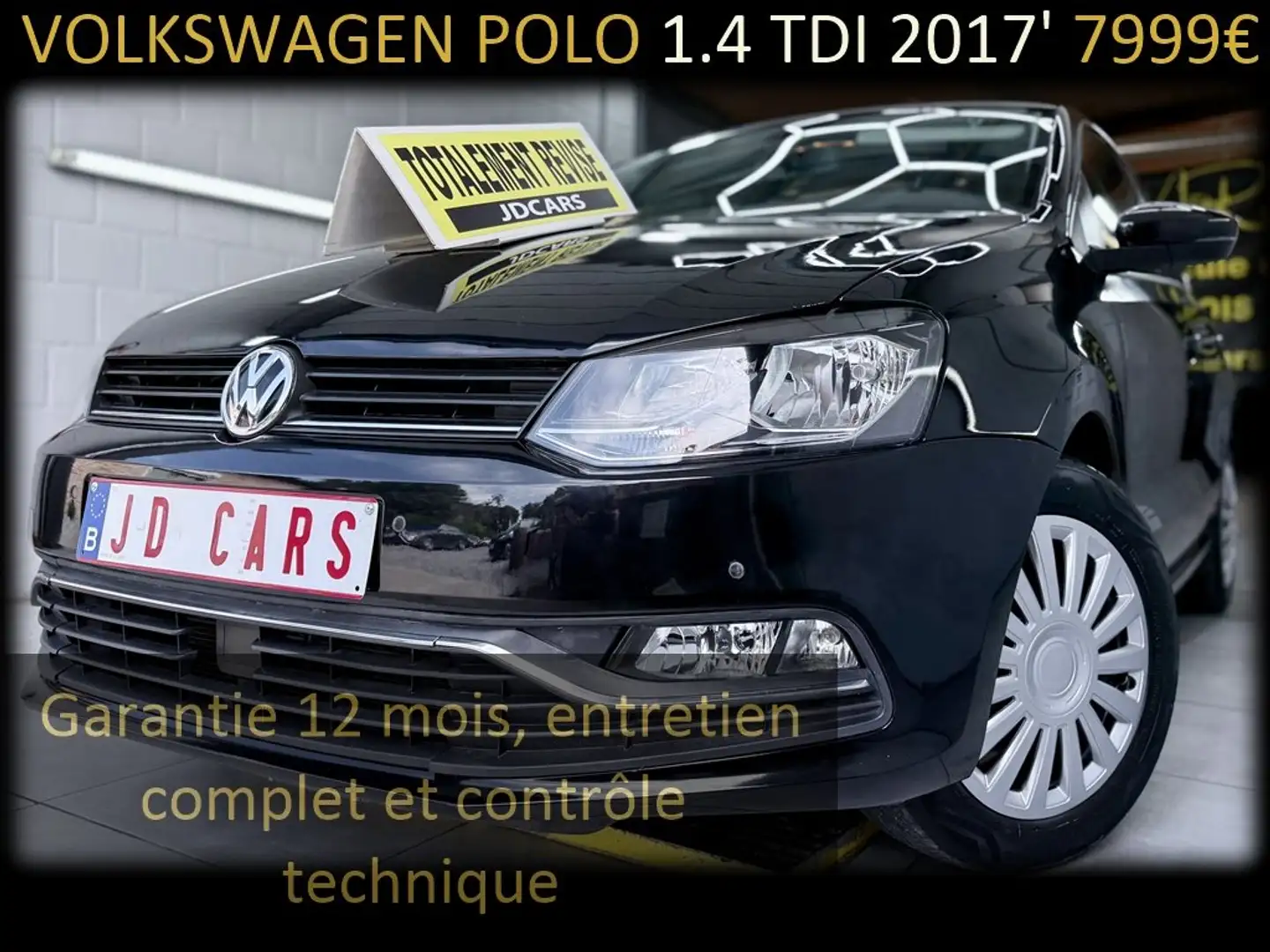 Volkswagen Polo Polo 1.4 TDI ‼️GARANTIE 1 AN CTOK‼️ Noir - 1