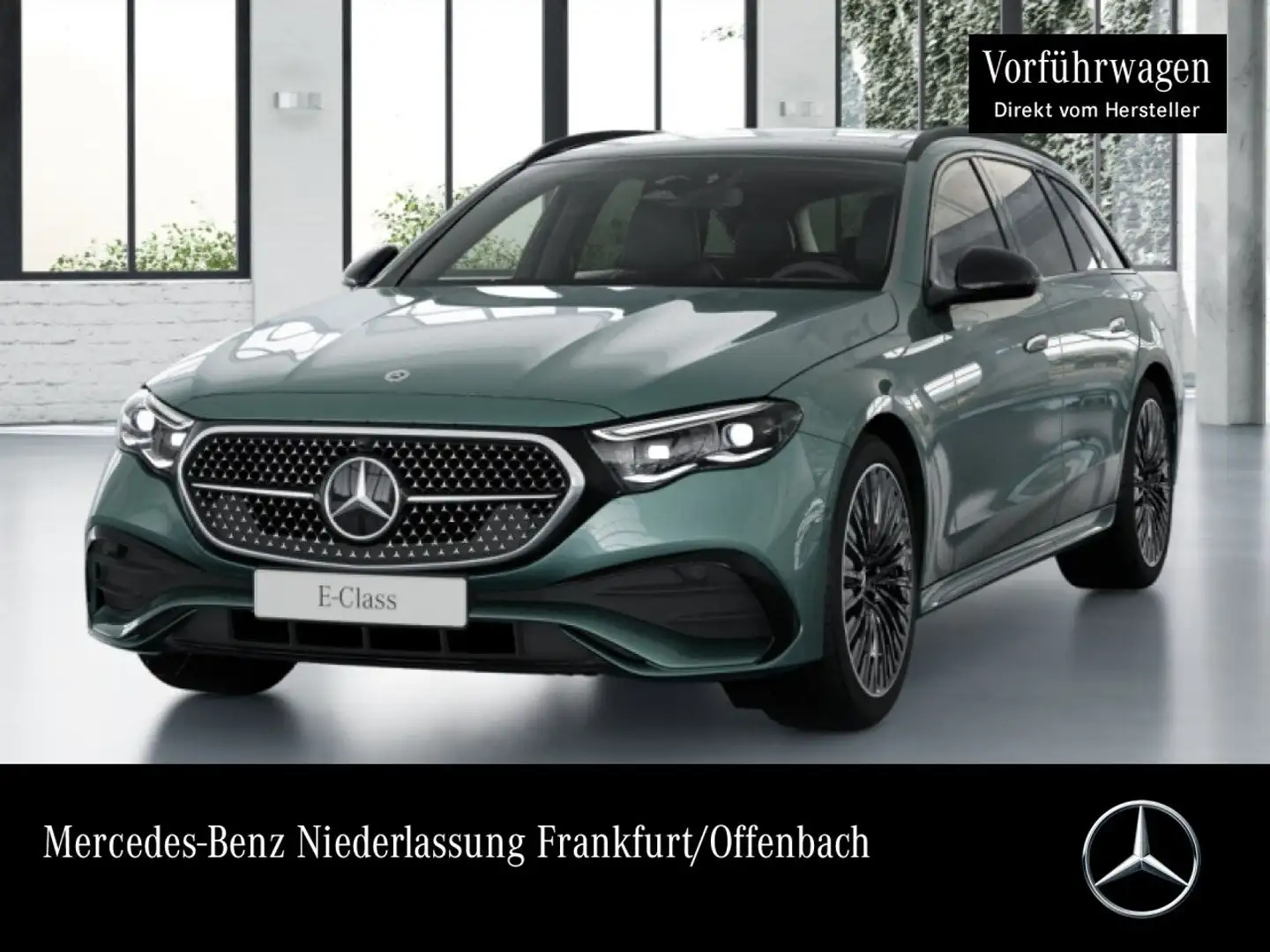 Mercedes-Benz E 300 e T Hybrid AMG 360° Pano Burmester Distr. 9G Argent - 1