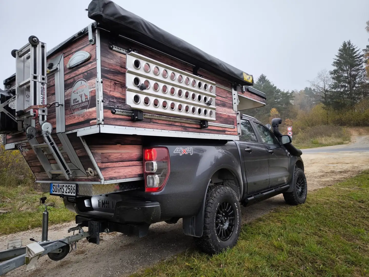 Ford Ranger Wildtrak 3,2l Camper Wohnkabine Overlander Grau - 2