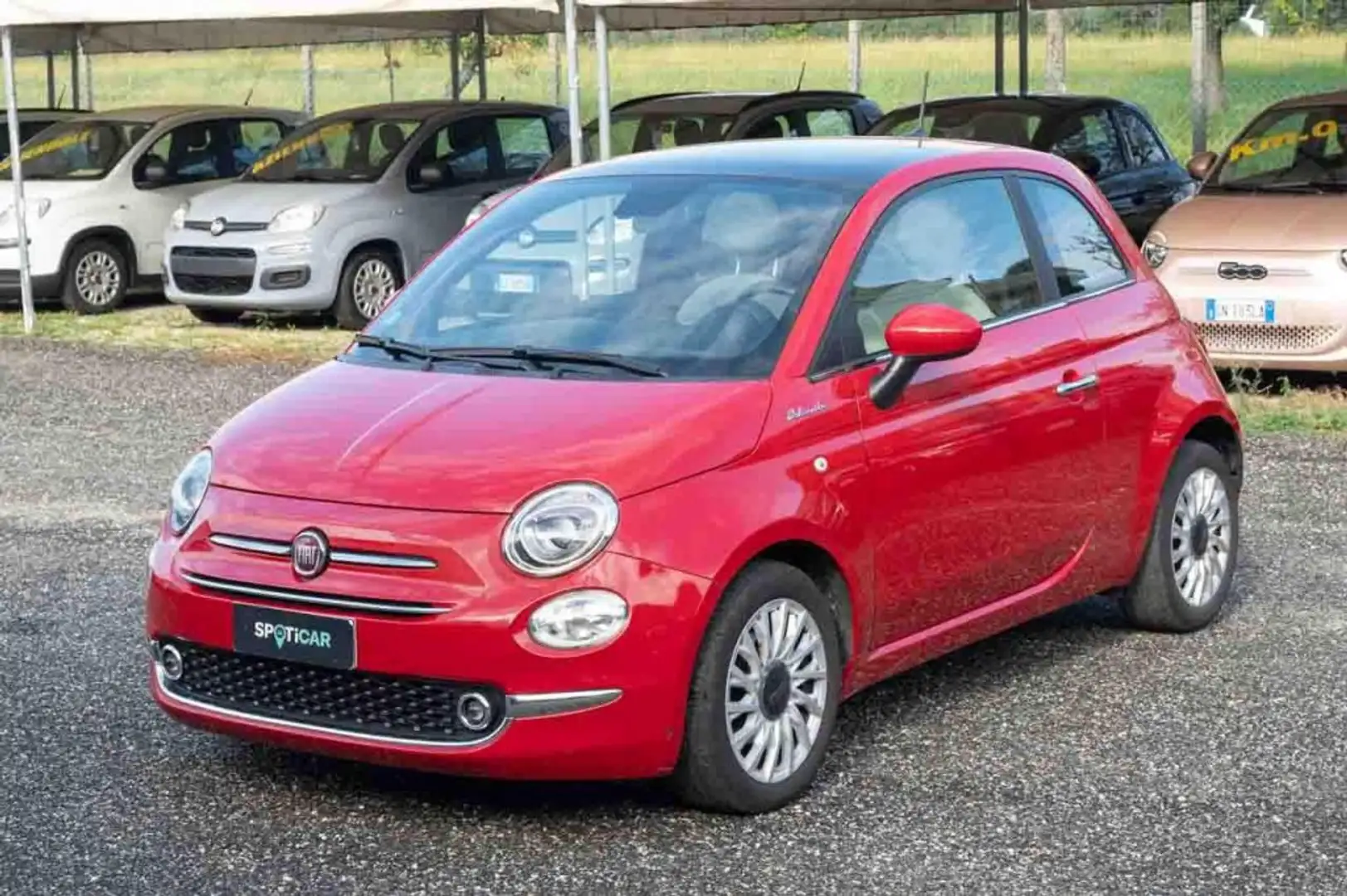 Fiat 500 1.0 Hybrid Dolcevita Rouge - 1
