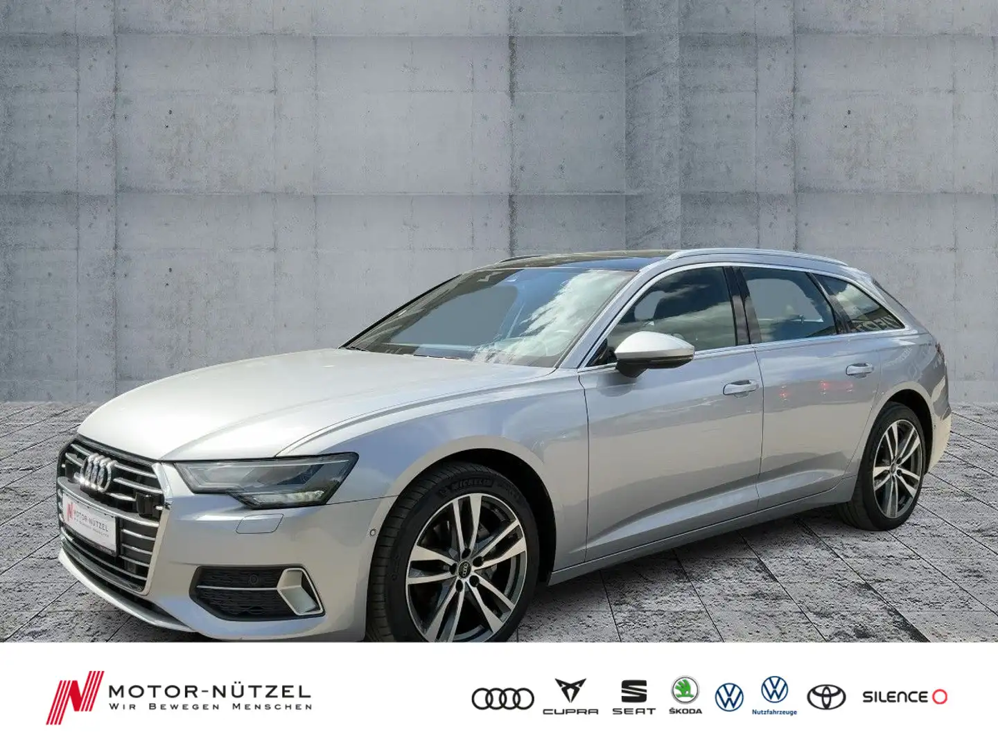 Audi A6 40 TDI S-TR SPORT 5JG+LED+NAVI+PANO+HuD Argent - 1