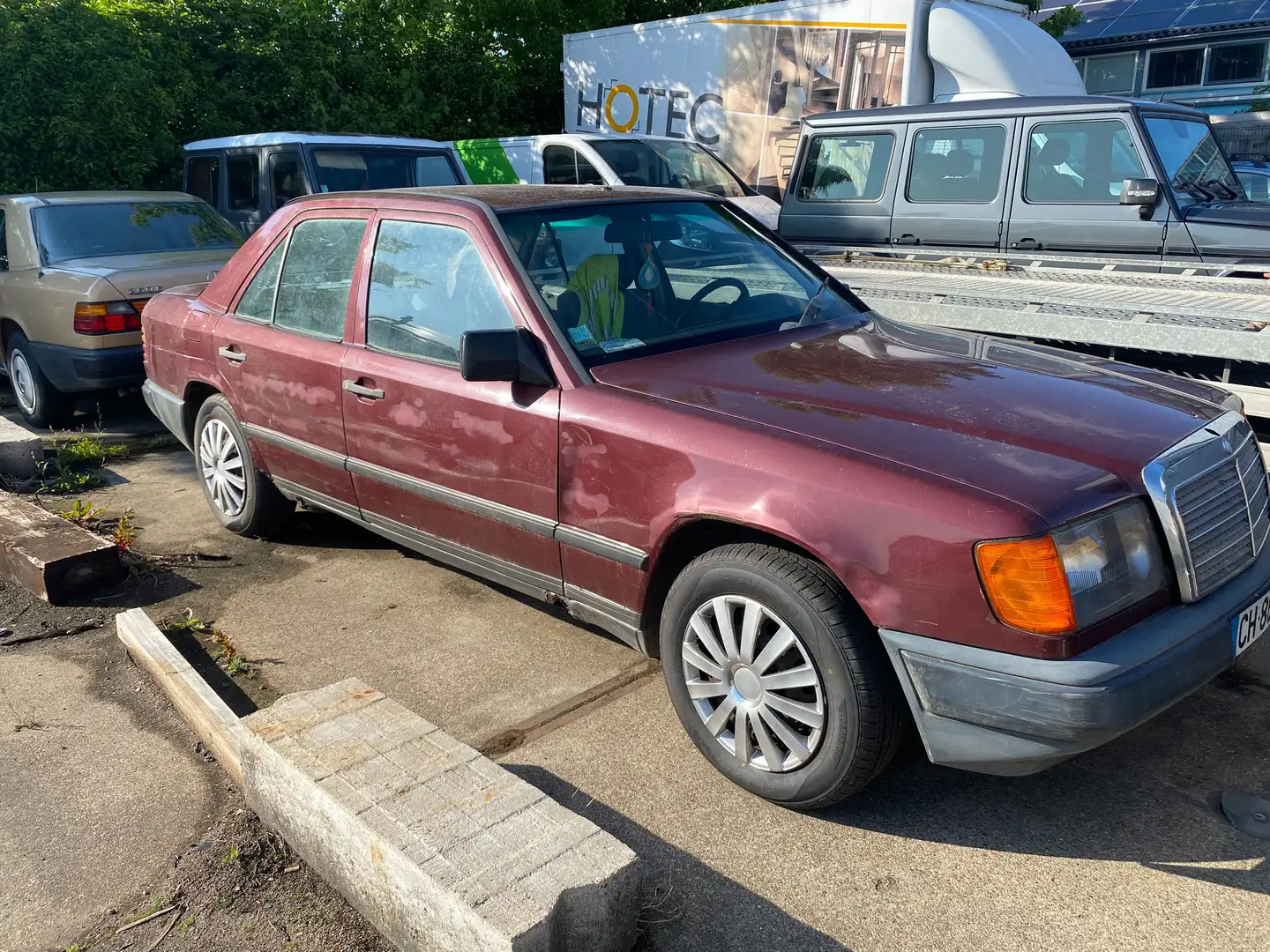 Mercedes-Benz 250 250D, Belastingvrij, Opknapper! Kırmızı - 1