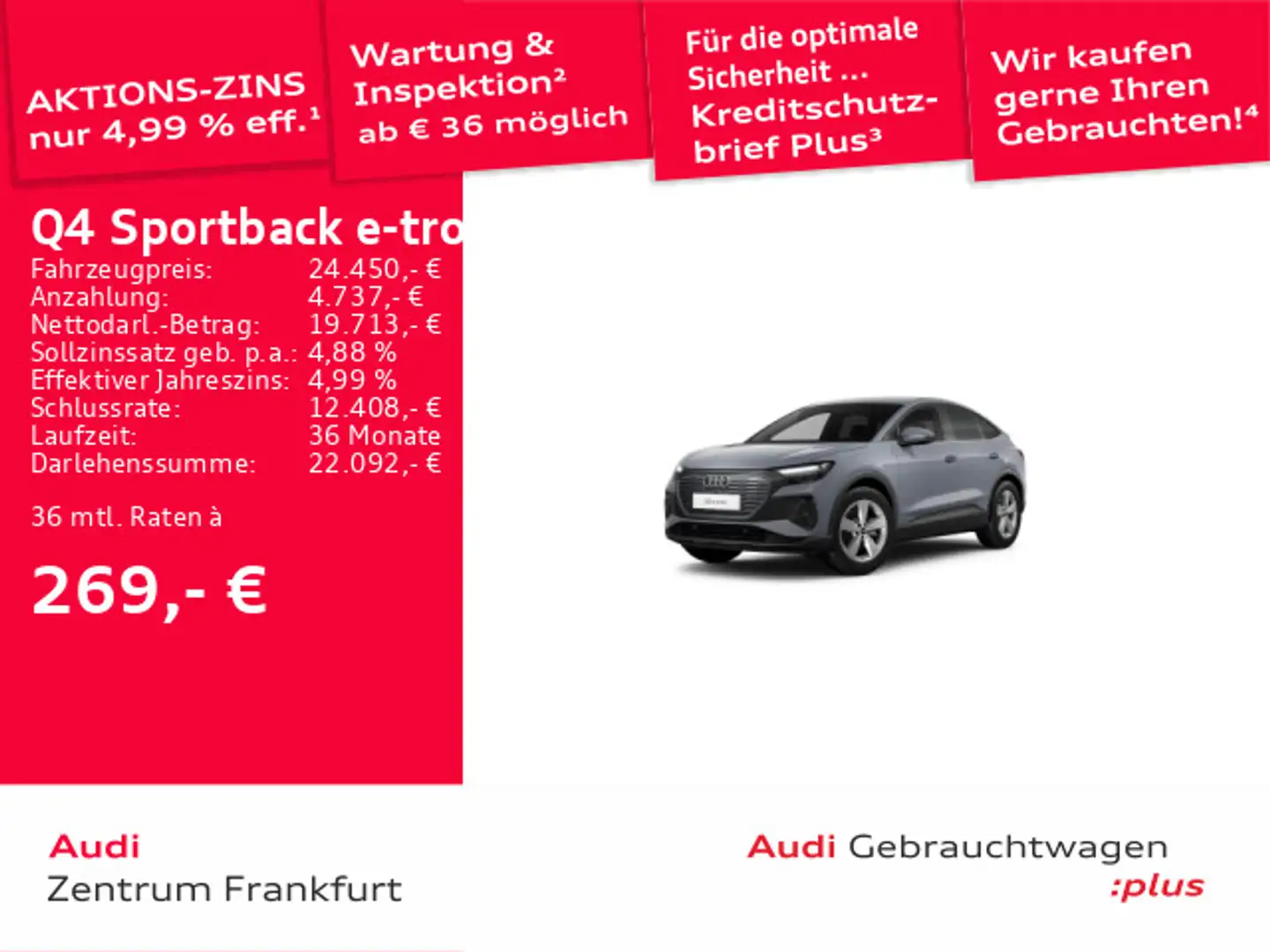 Audi Q4 e-tron 35 LED VC DAB Grau - 1