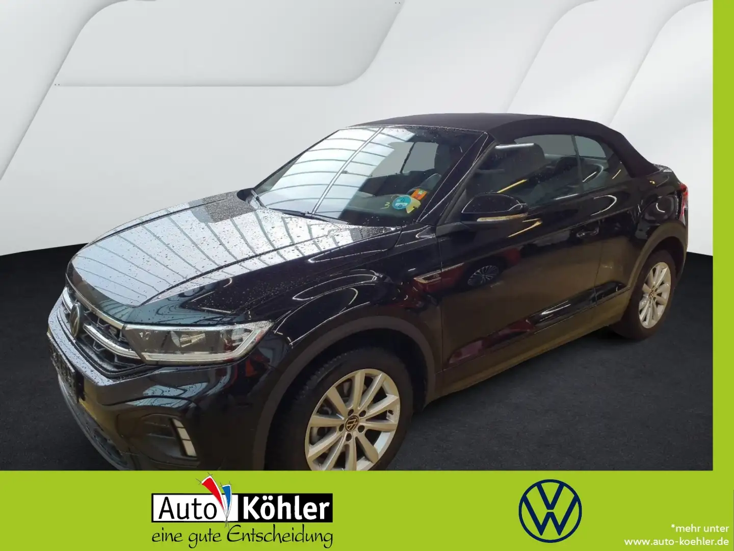 Volkswagen T-Roc Cabriolet R-Line TSI DSG Matrix/CarPlay Schwarz - 1