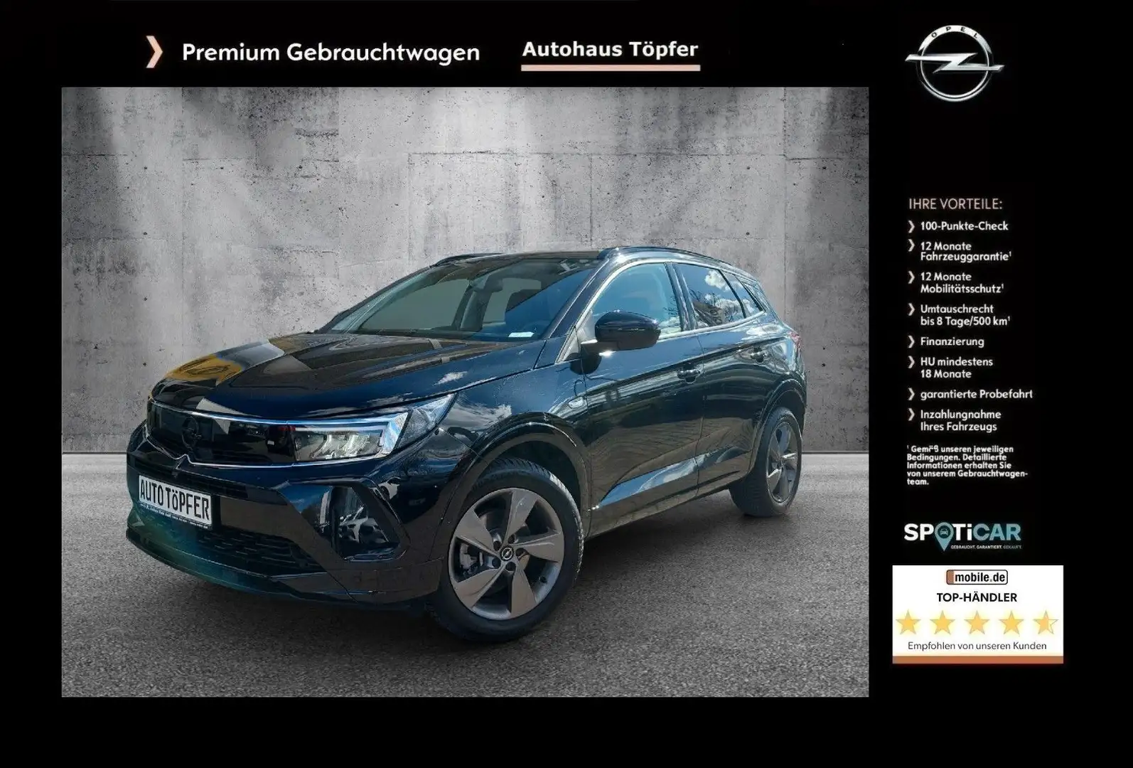 Opel Grandland X Grandland "GS Line" aus 1-Hand/Navi/Voll-LED/DAB Zwart - 1
