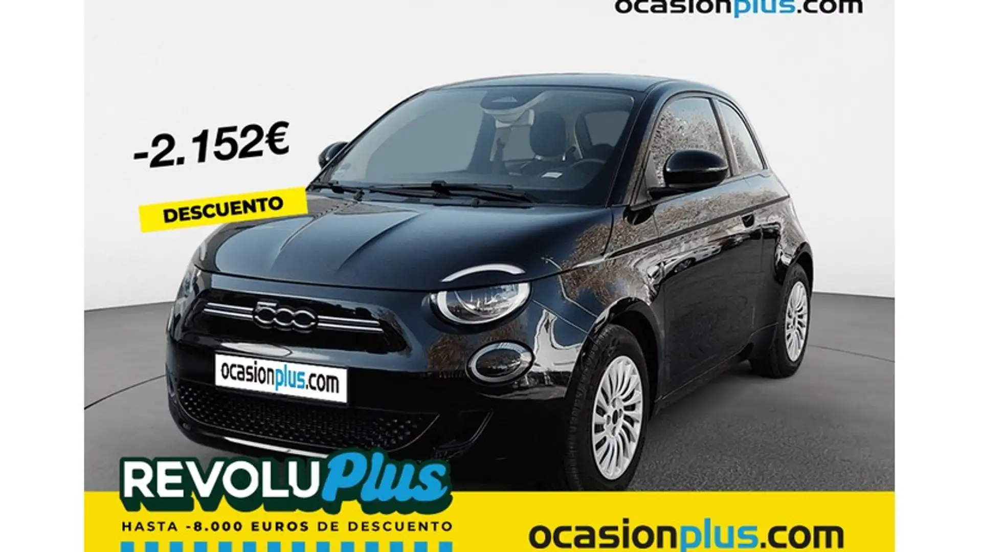 Fiat 500e 70Kw Action Negro - 1
