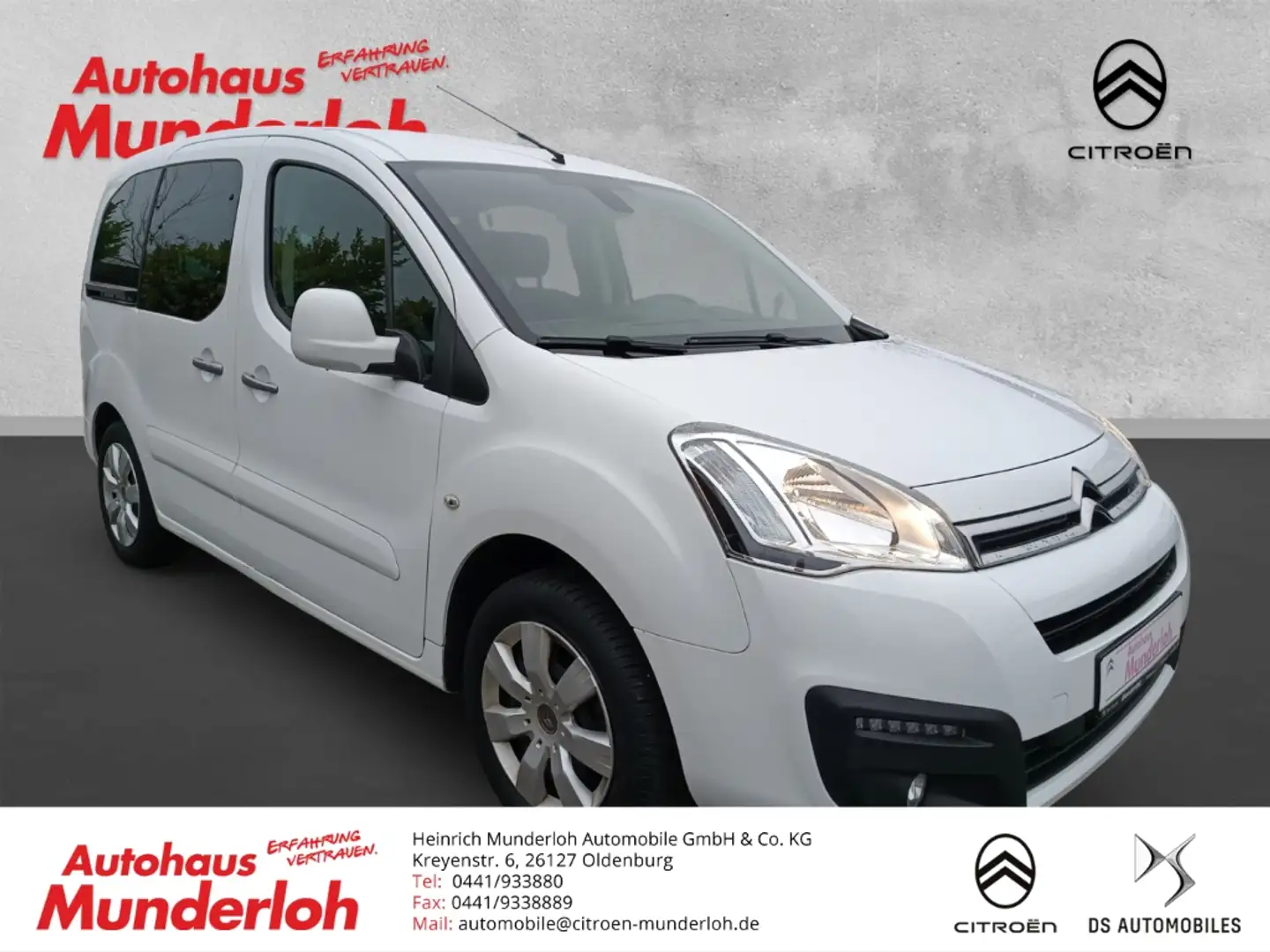 Citroen Berlingo Selection VTi 120 Notbremsass PDC Kollisionswarner Wit - 1